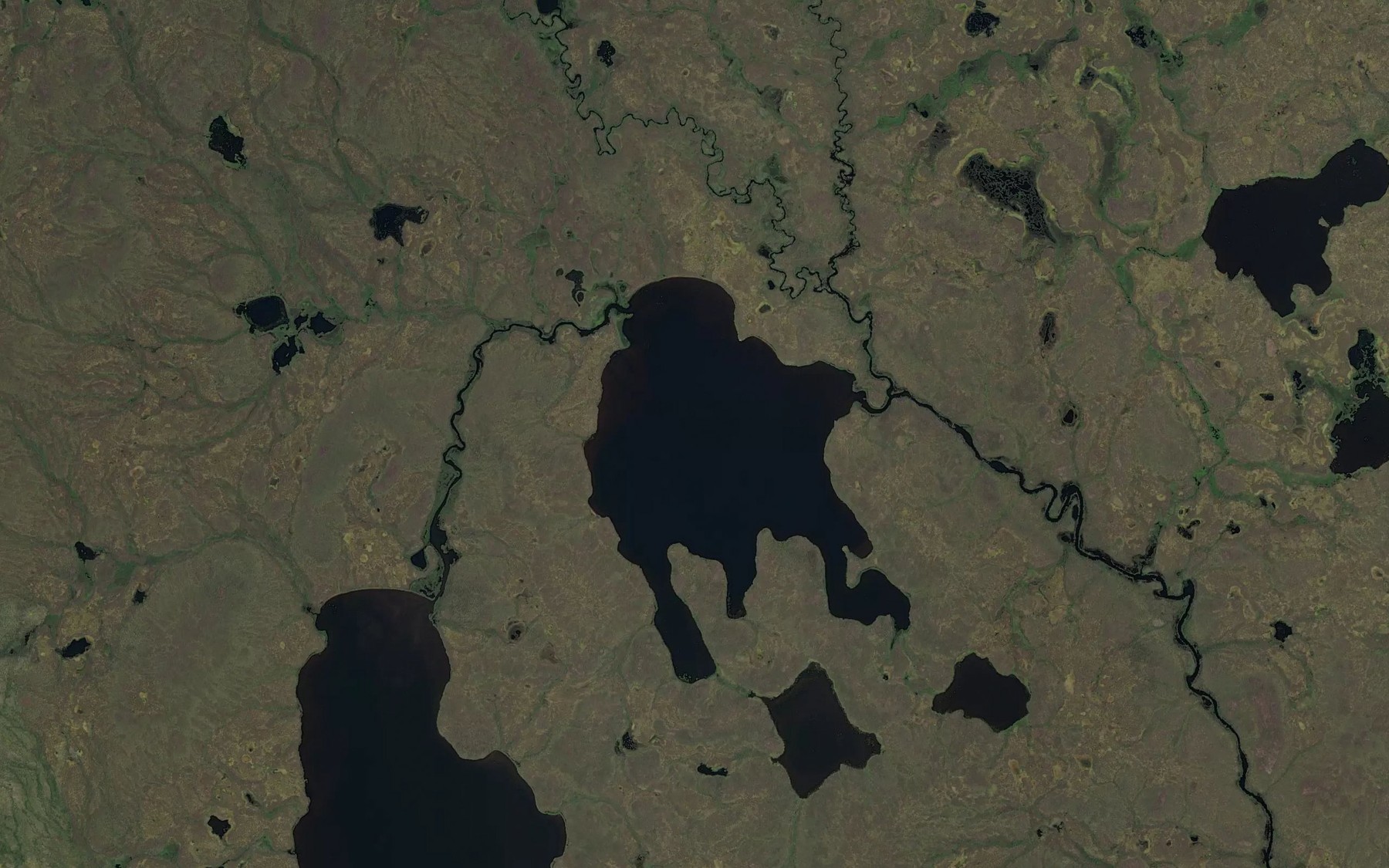 Satellite map of the Brandon Lake