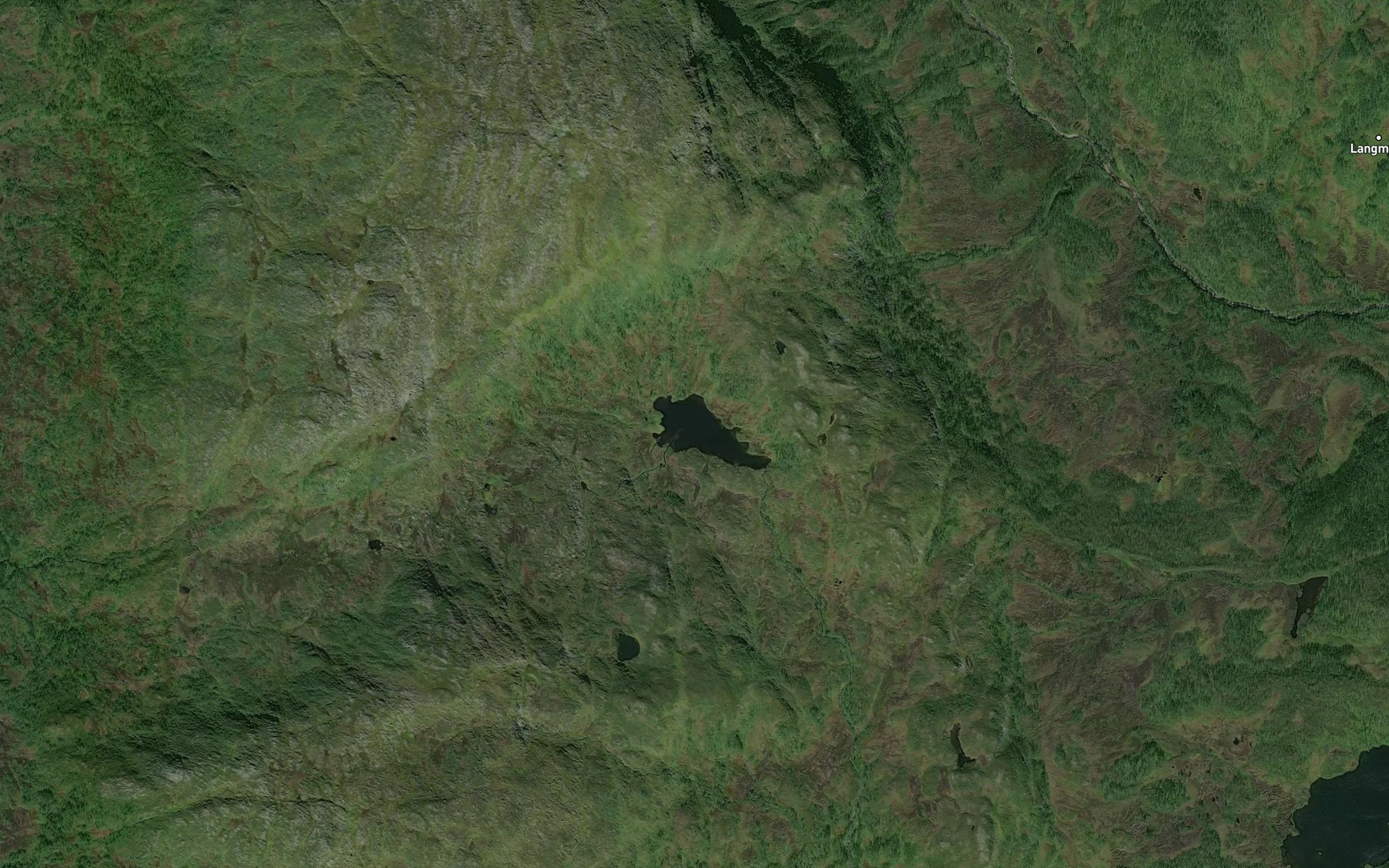 Satellite map of the Bumannsvannet