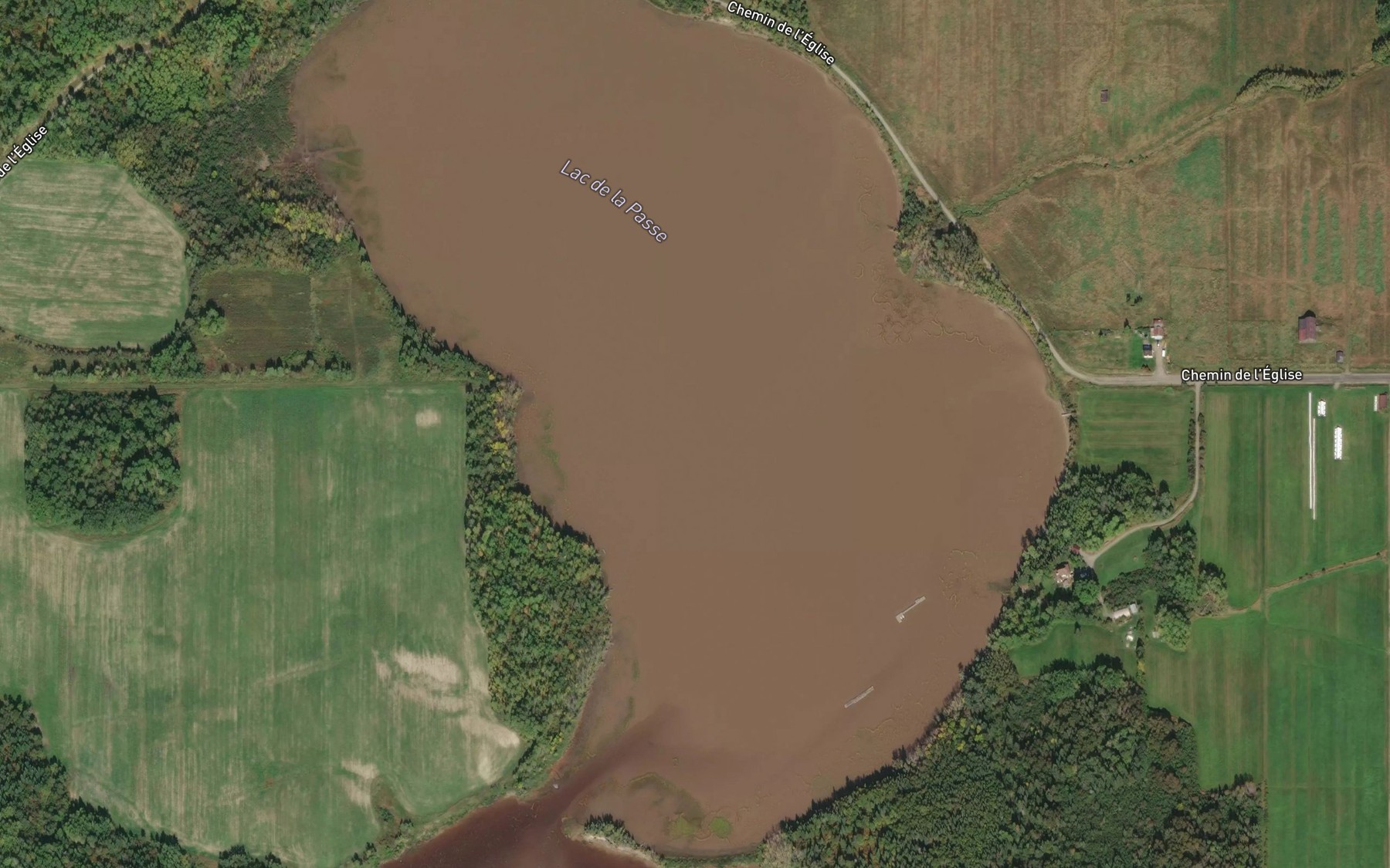 Satellite map of the Lac de la Passe