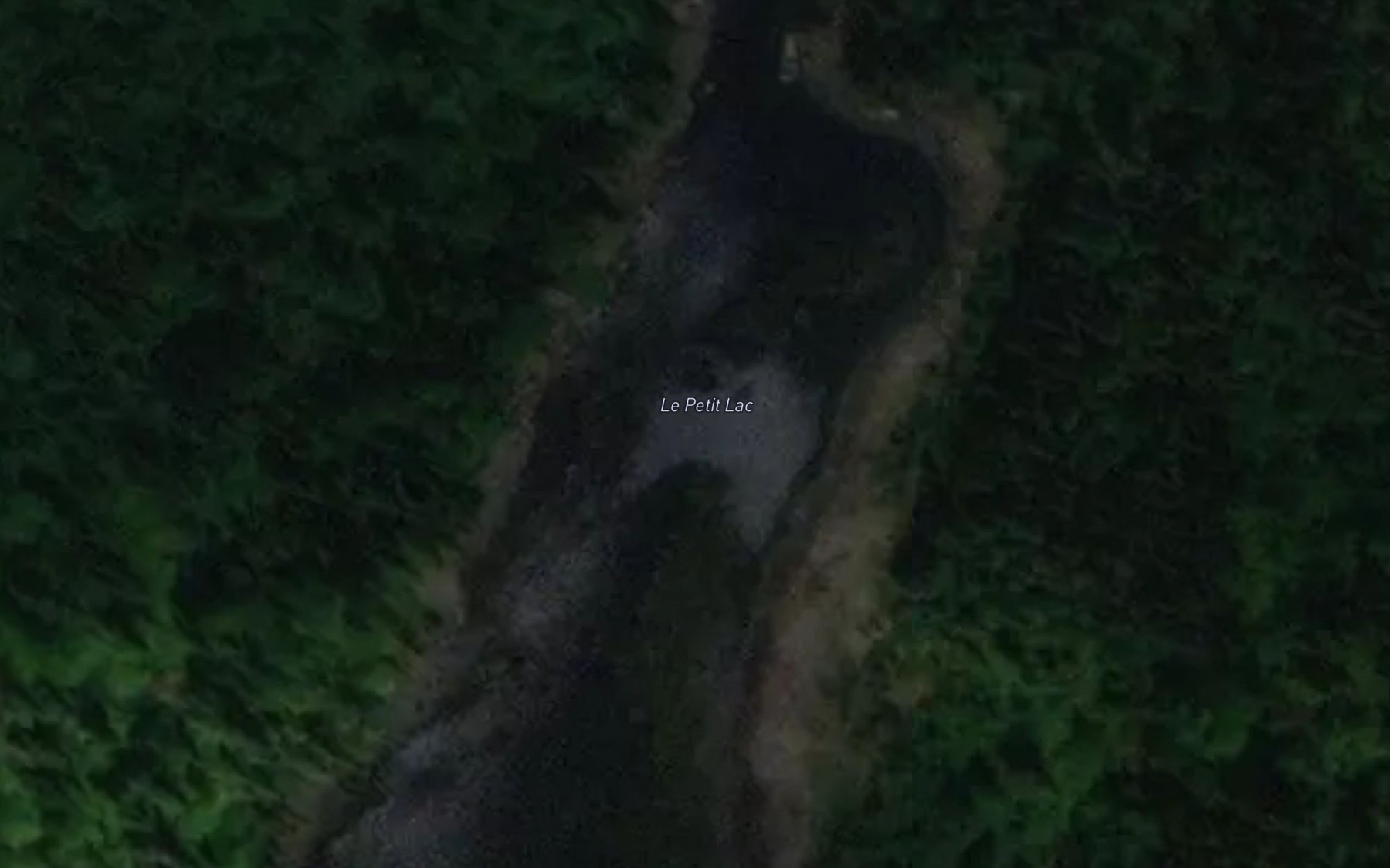 Satellite map of the Le Petit Lac