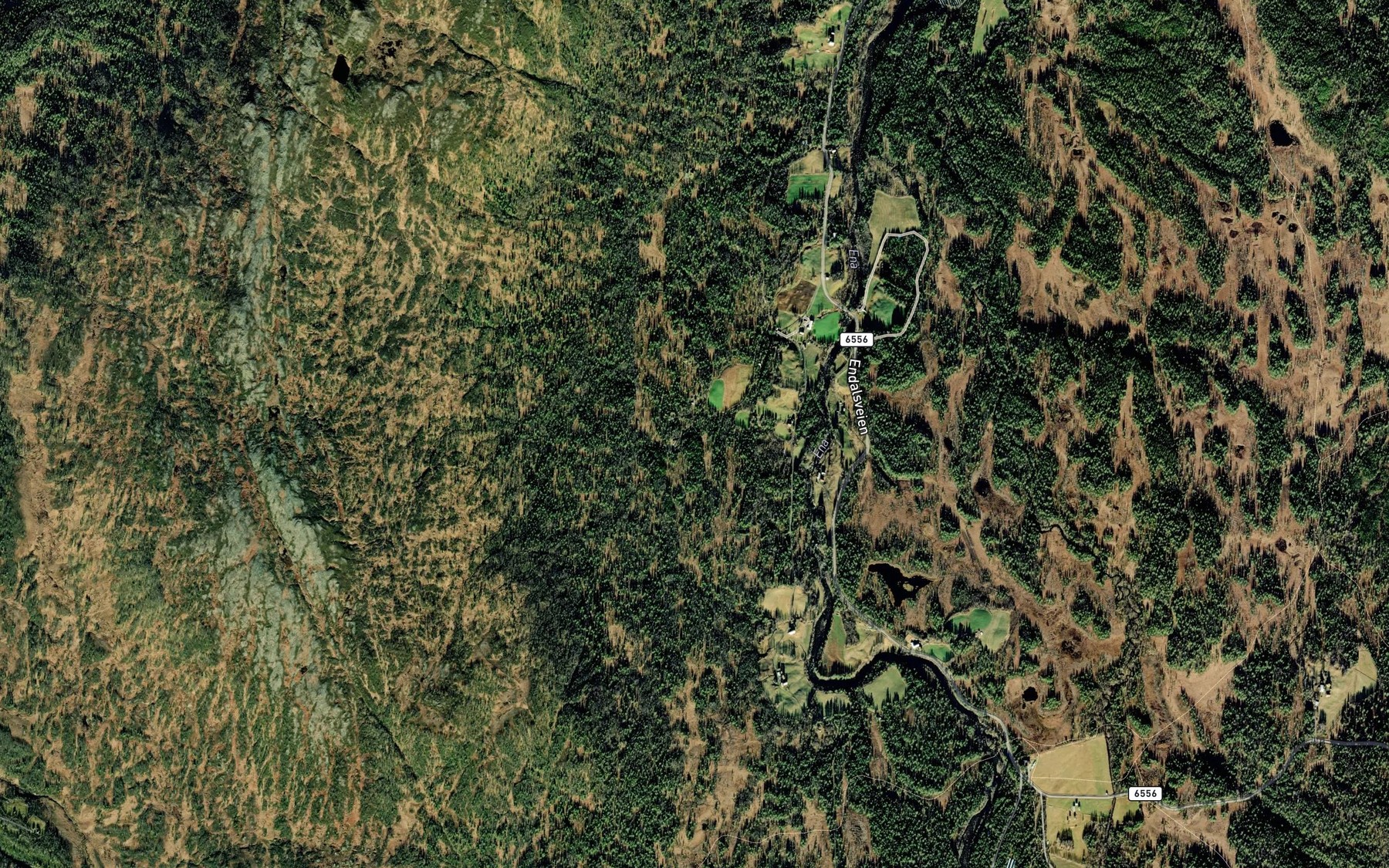 Satellite map of the Rovedslaettbekken