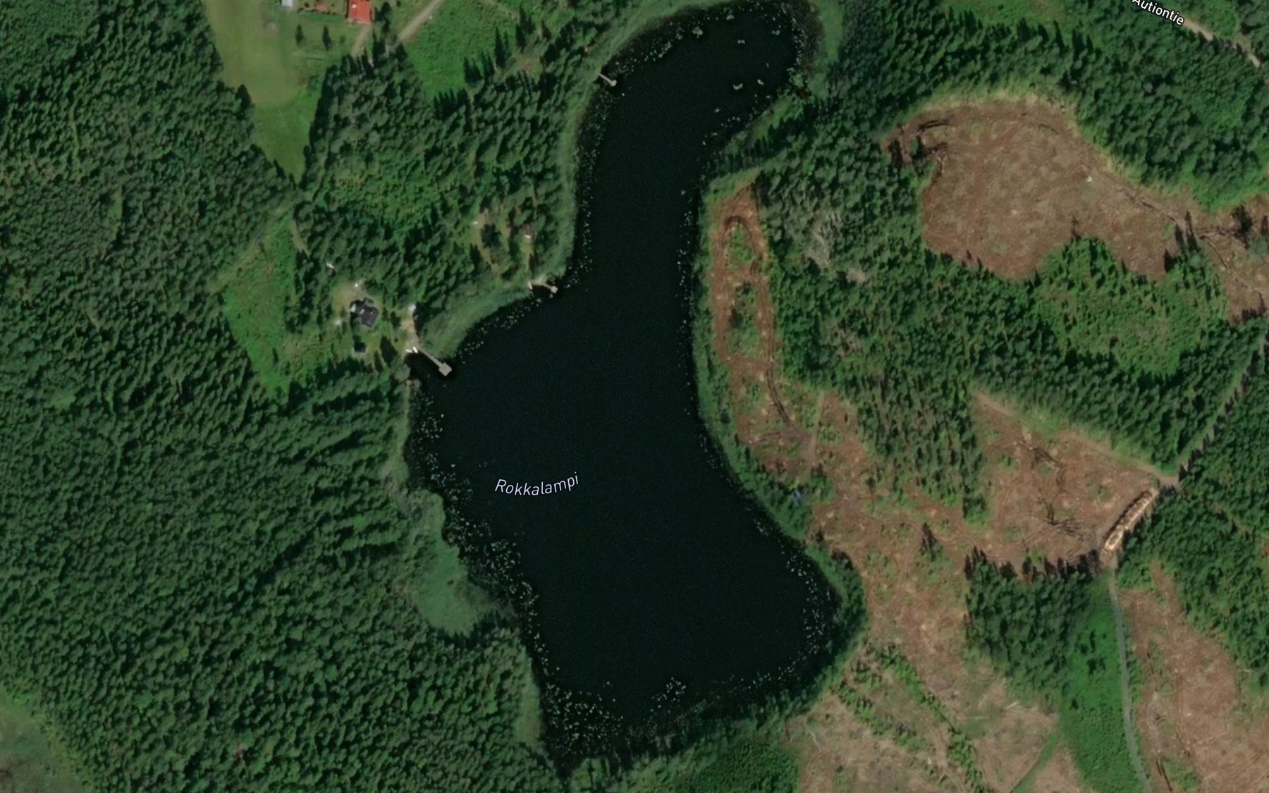 Satellite map of the Rokkalampi