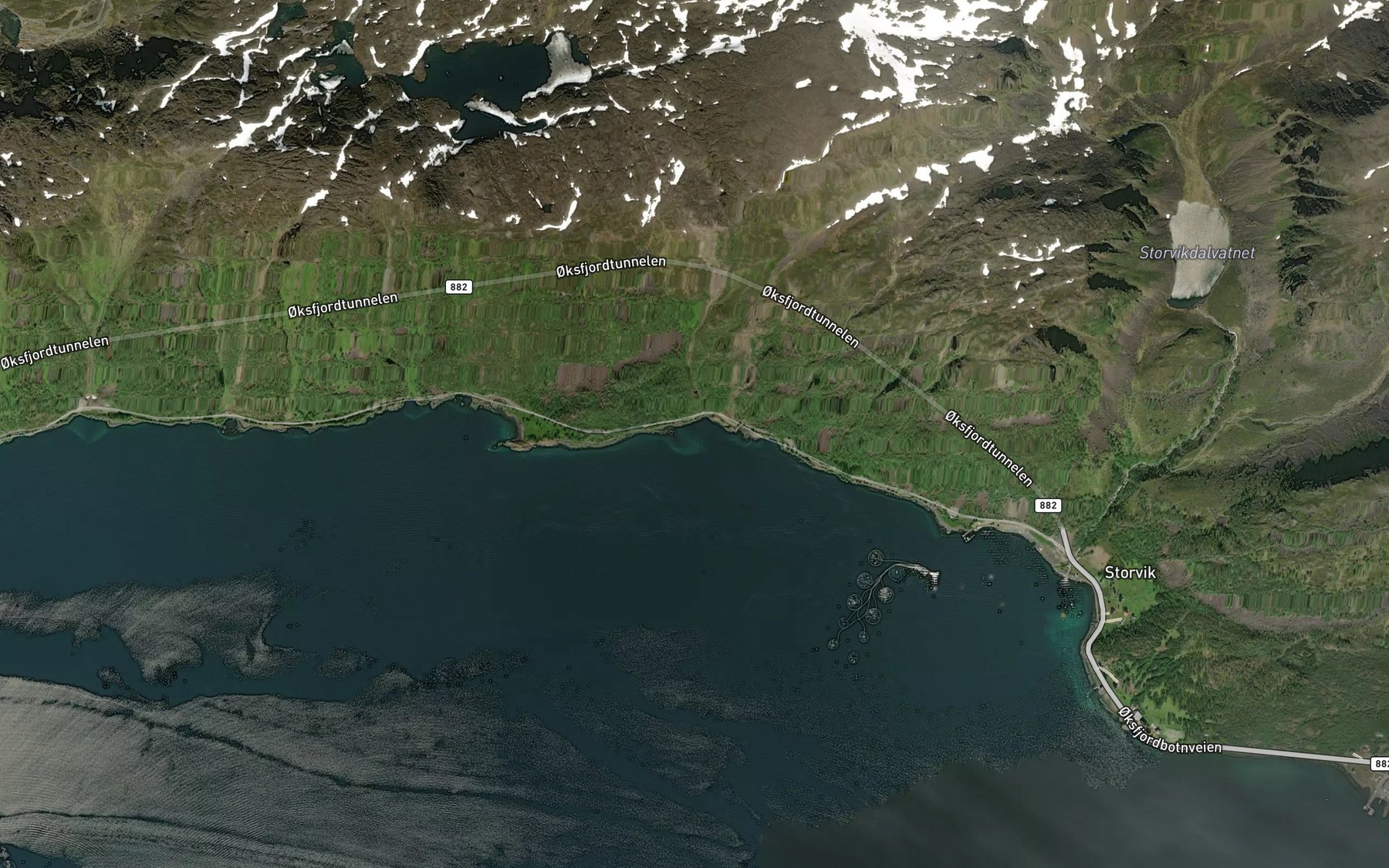 Satellite map of the Njuorjugappi