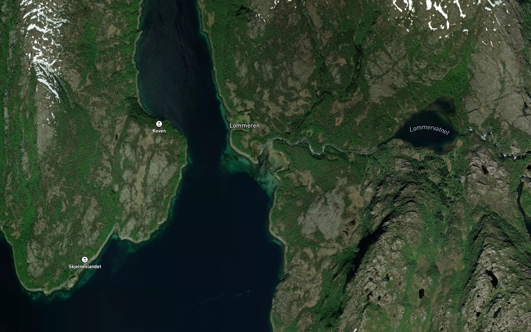 Satellite map of the Sennvika