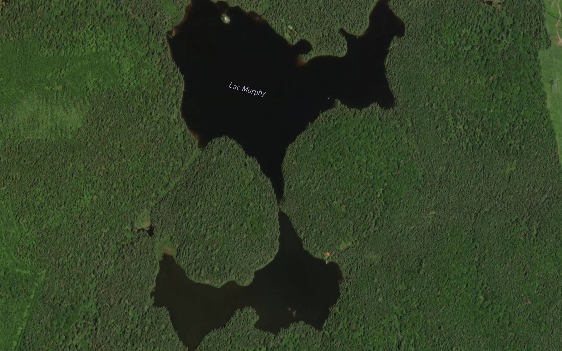 Satellite map of the Lac Murphy