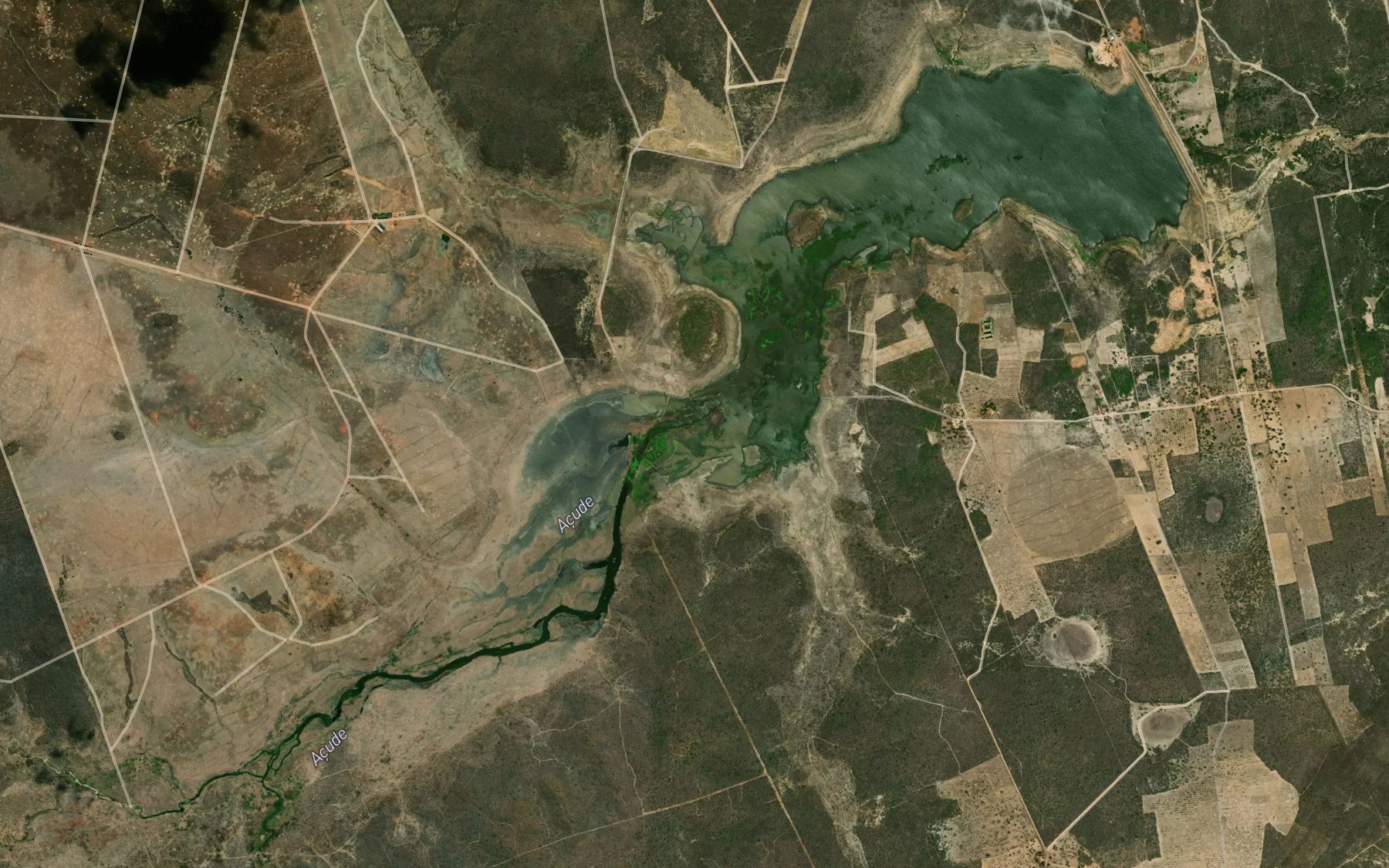 Satellite map of the Acude Batente