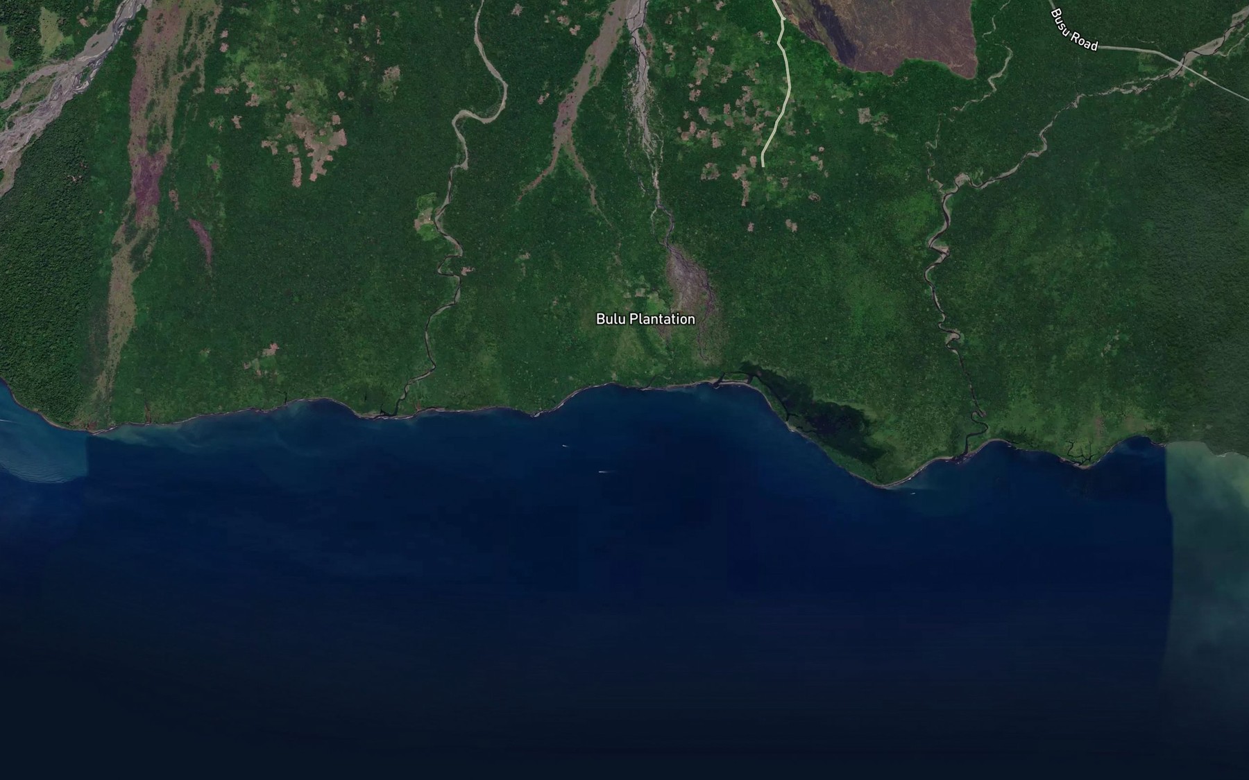 Satellite map of the Bulu River