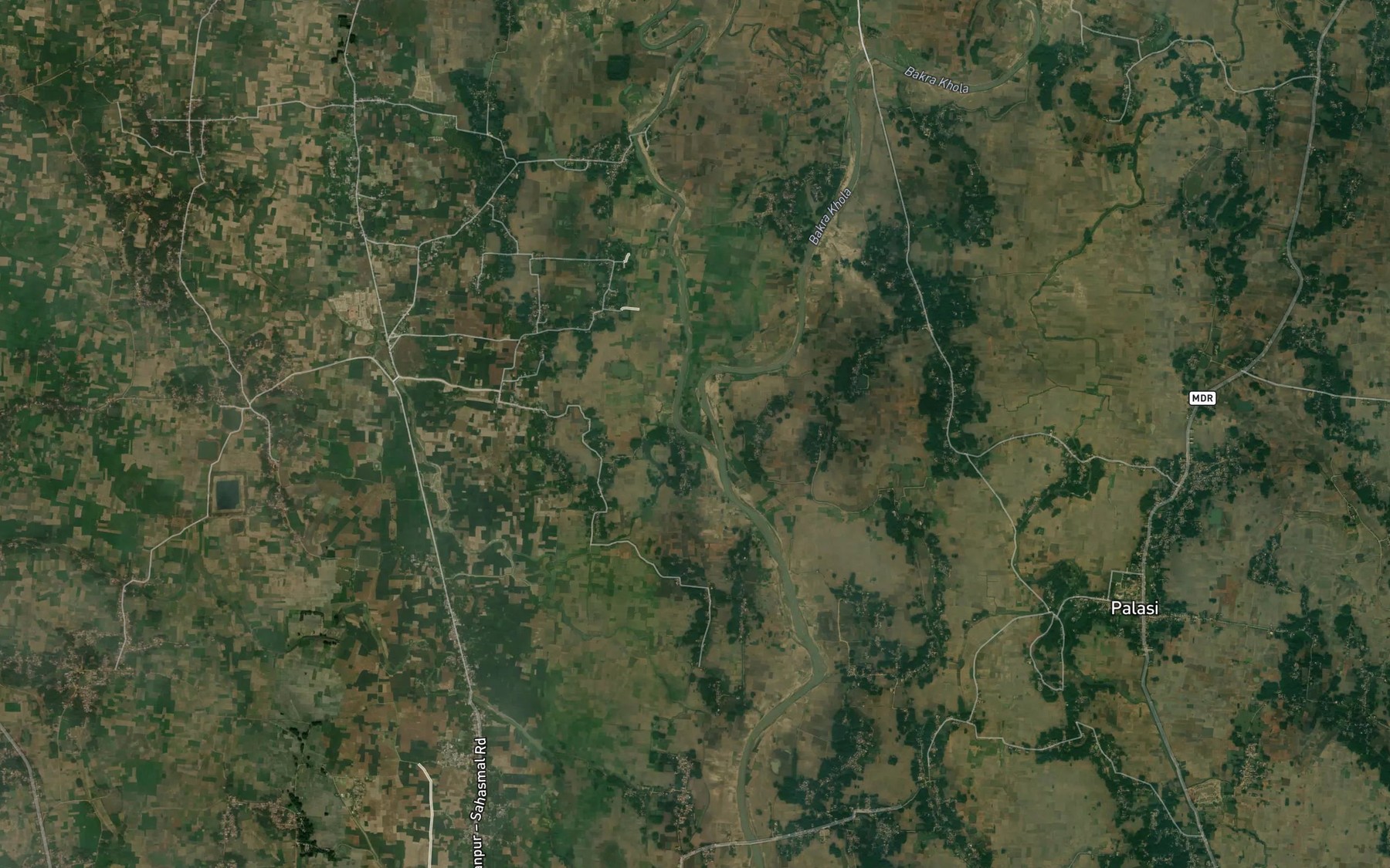 Satellite map of the Jogian Nadi