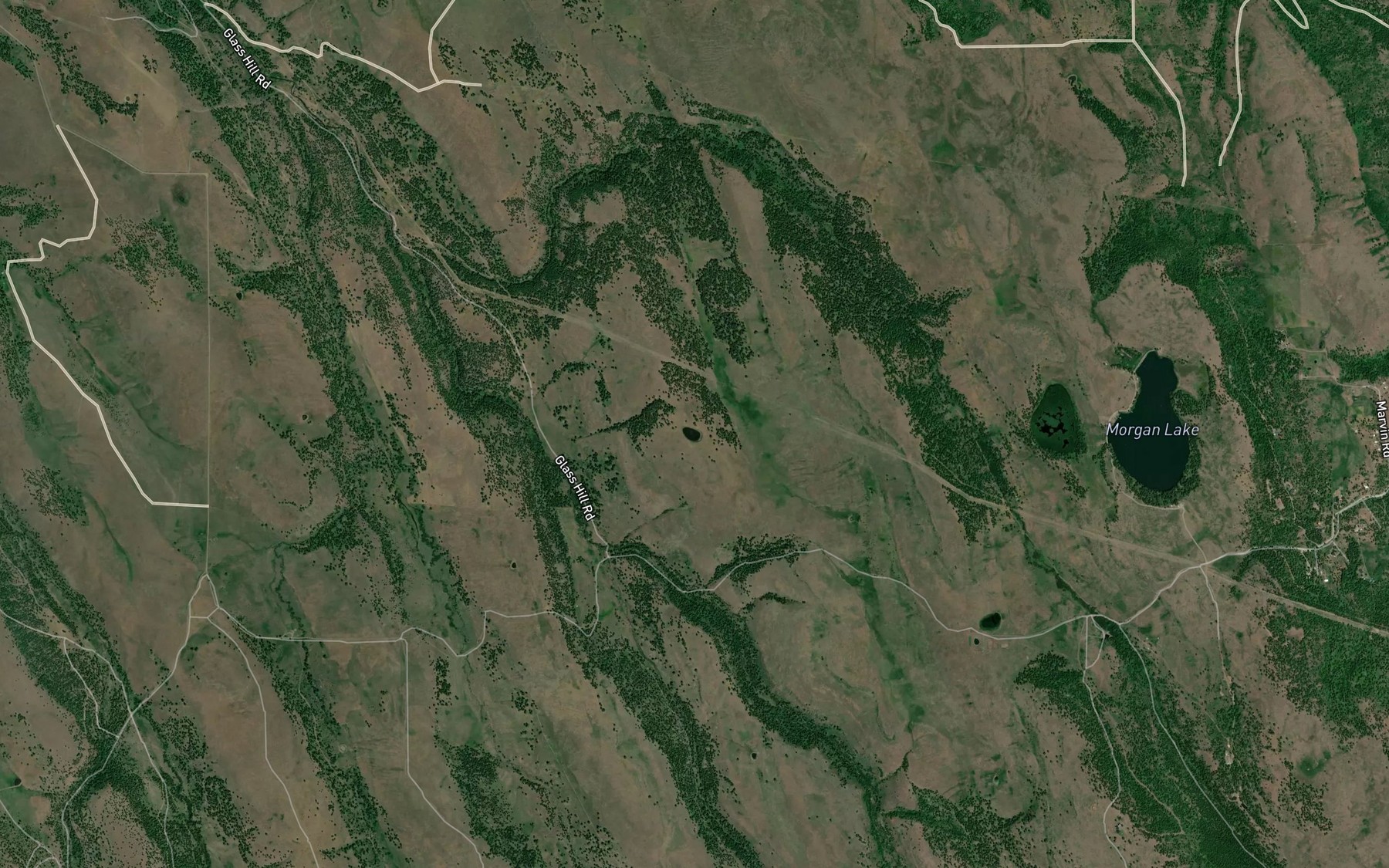 Satellite map of the Hunter Lake