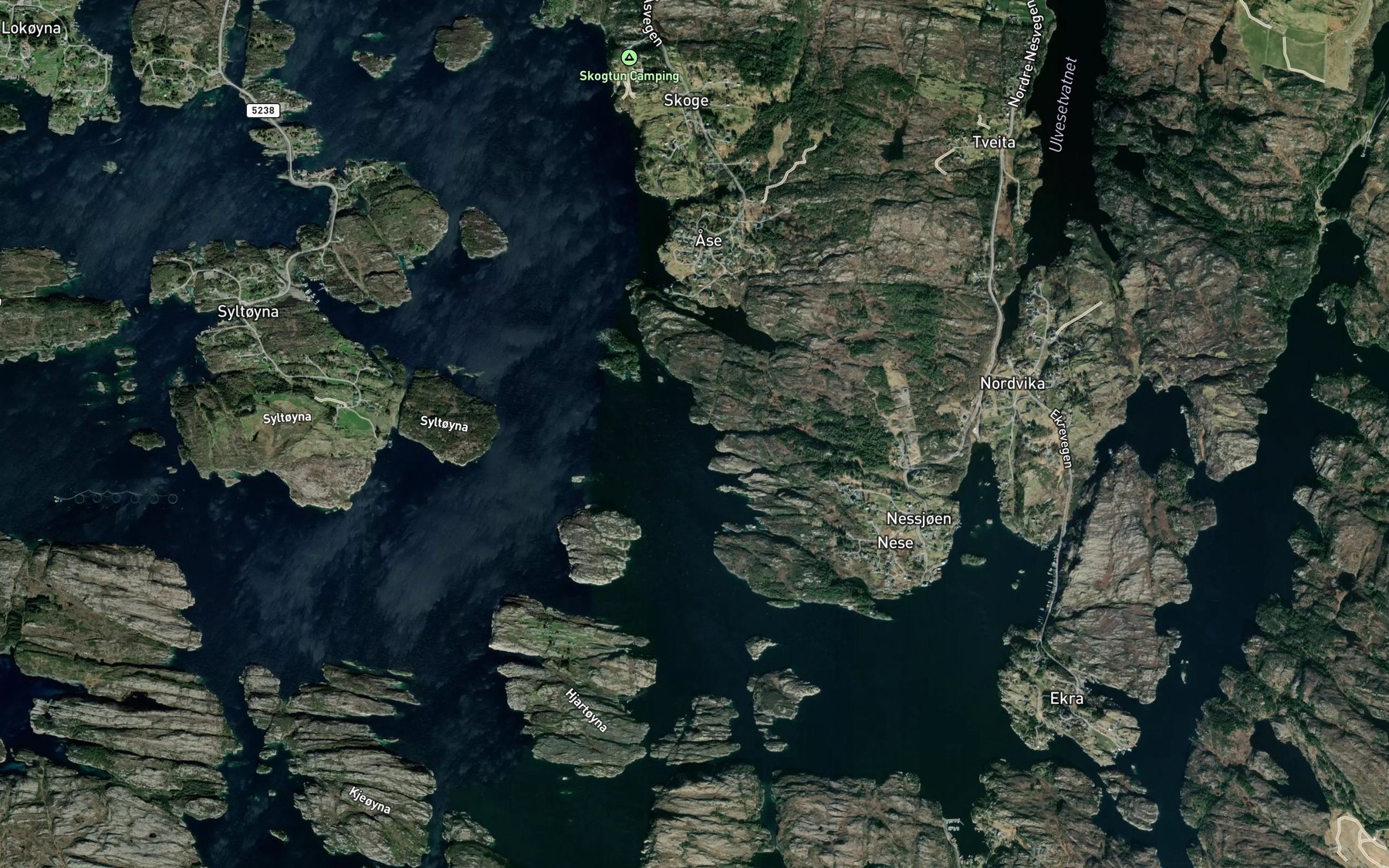 Satellite map of the Svartovnen