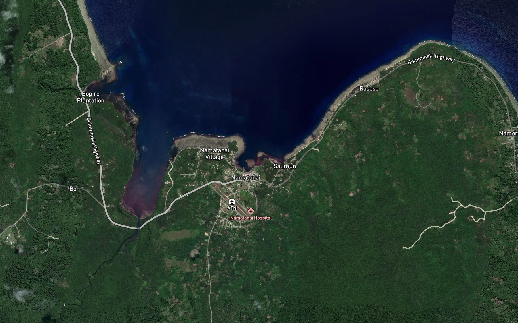 Satellite map of the Ulamatsic Reef