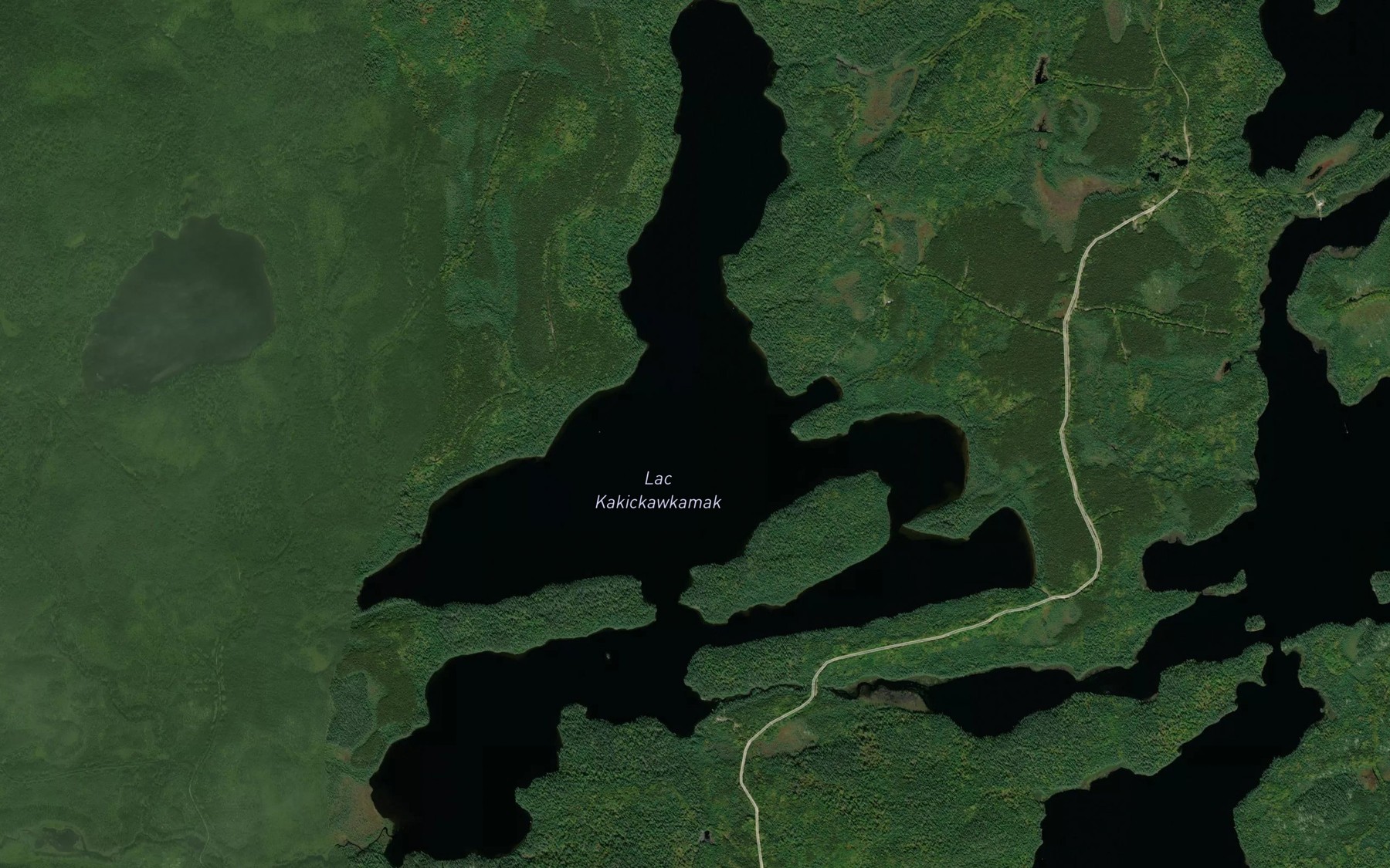 Satellite map of the Lac Kakickawkamak