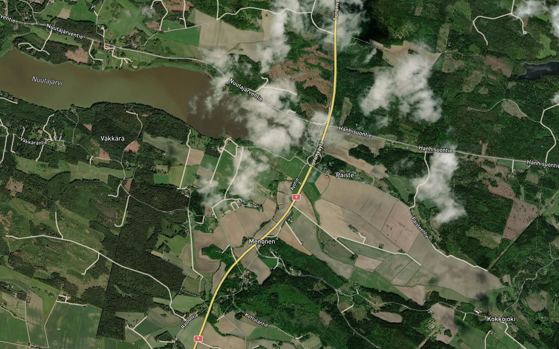 Satellite map of the Ihanajoki