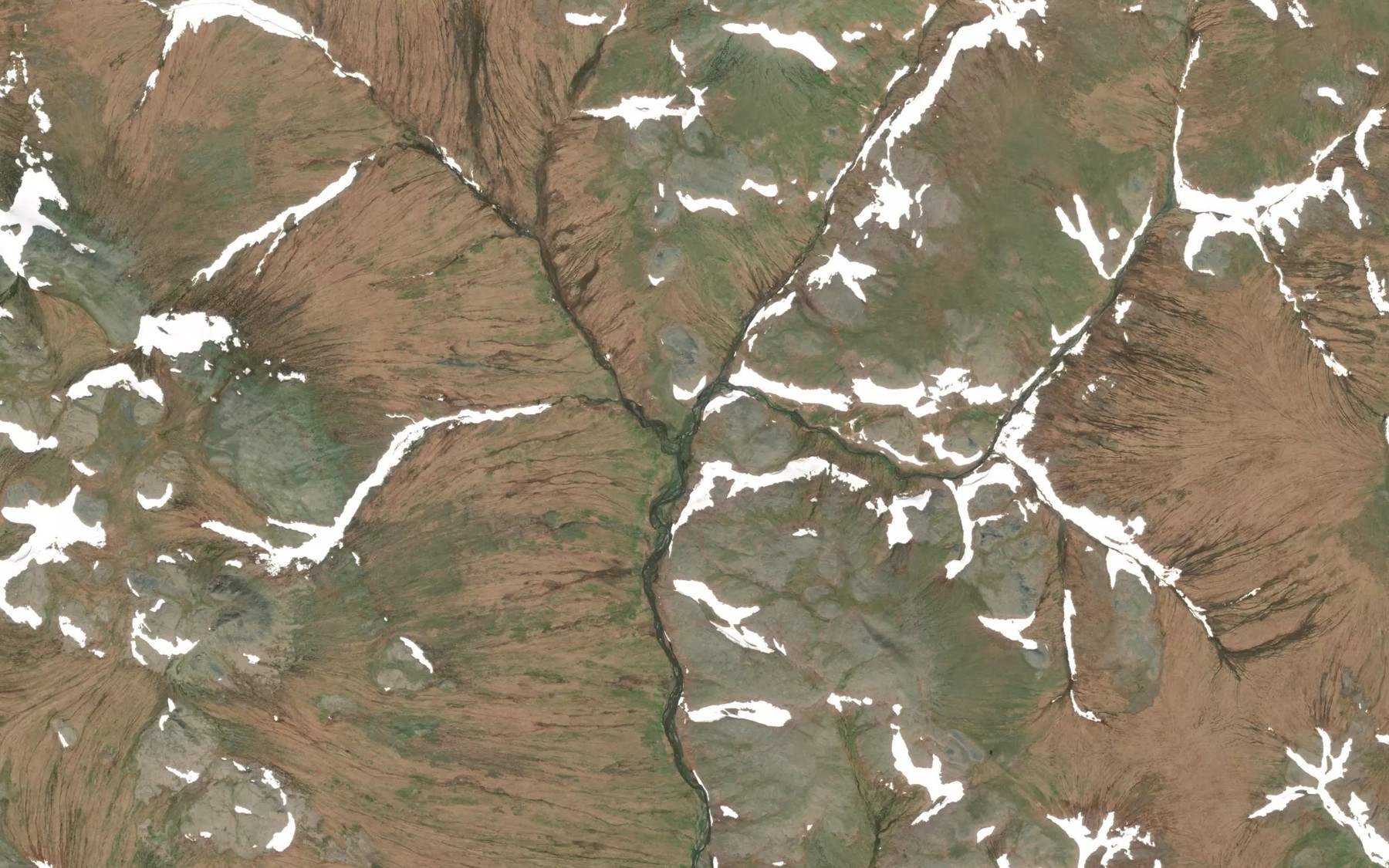 Satellite map of the Fremont Creek