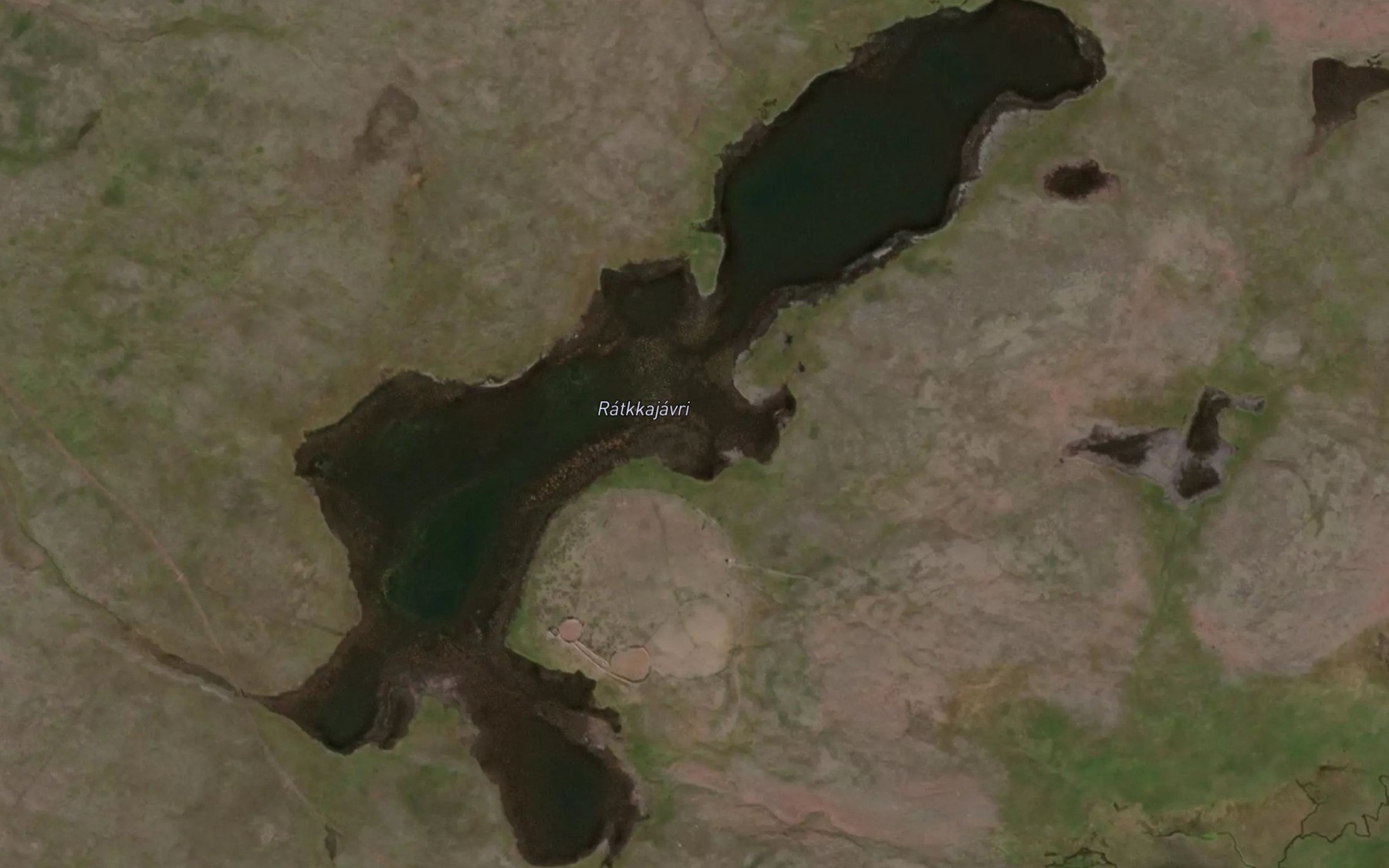 Satellite map of the Ratkajavri