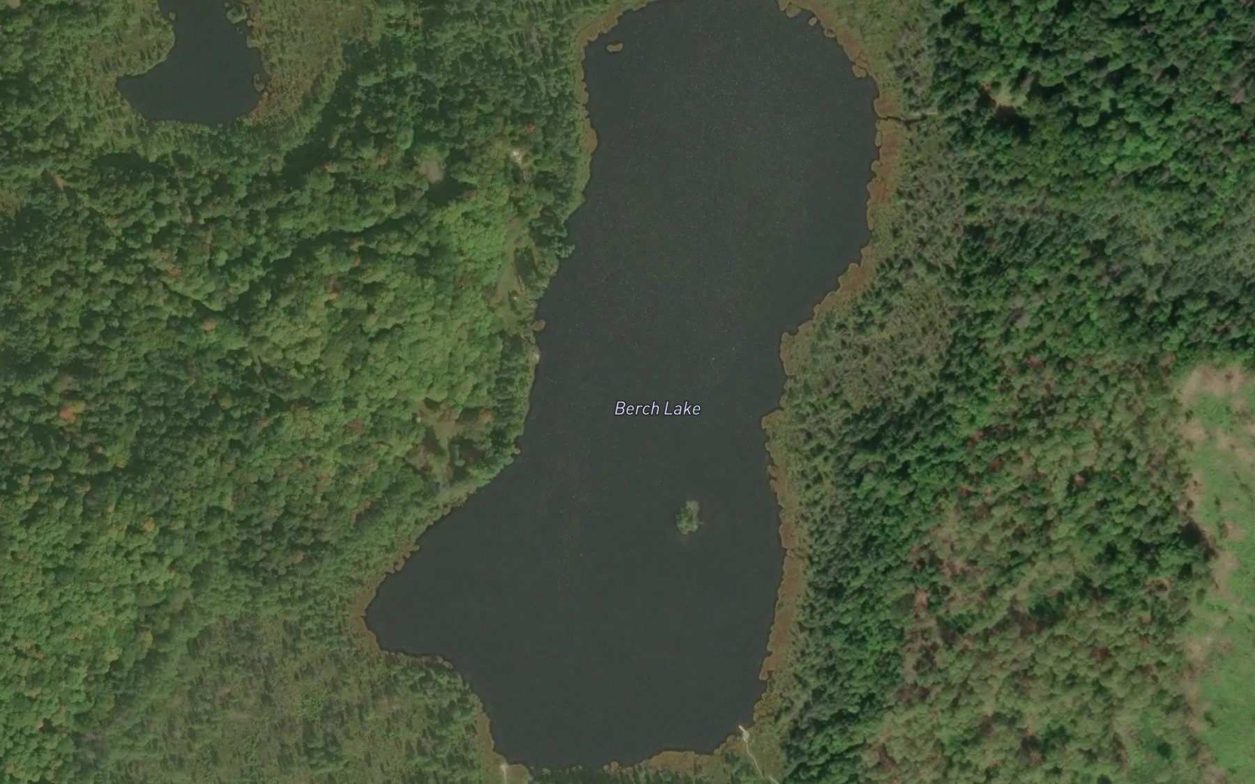 Satellite map of the Berch Lake