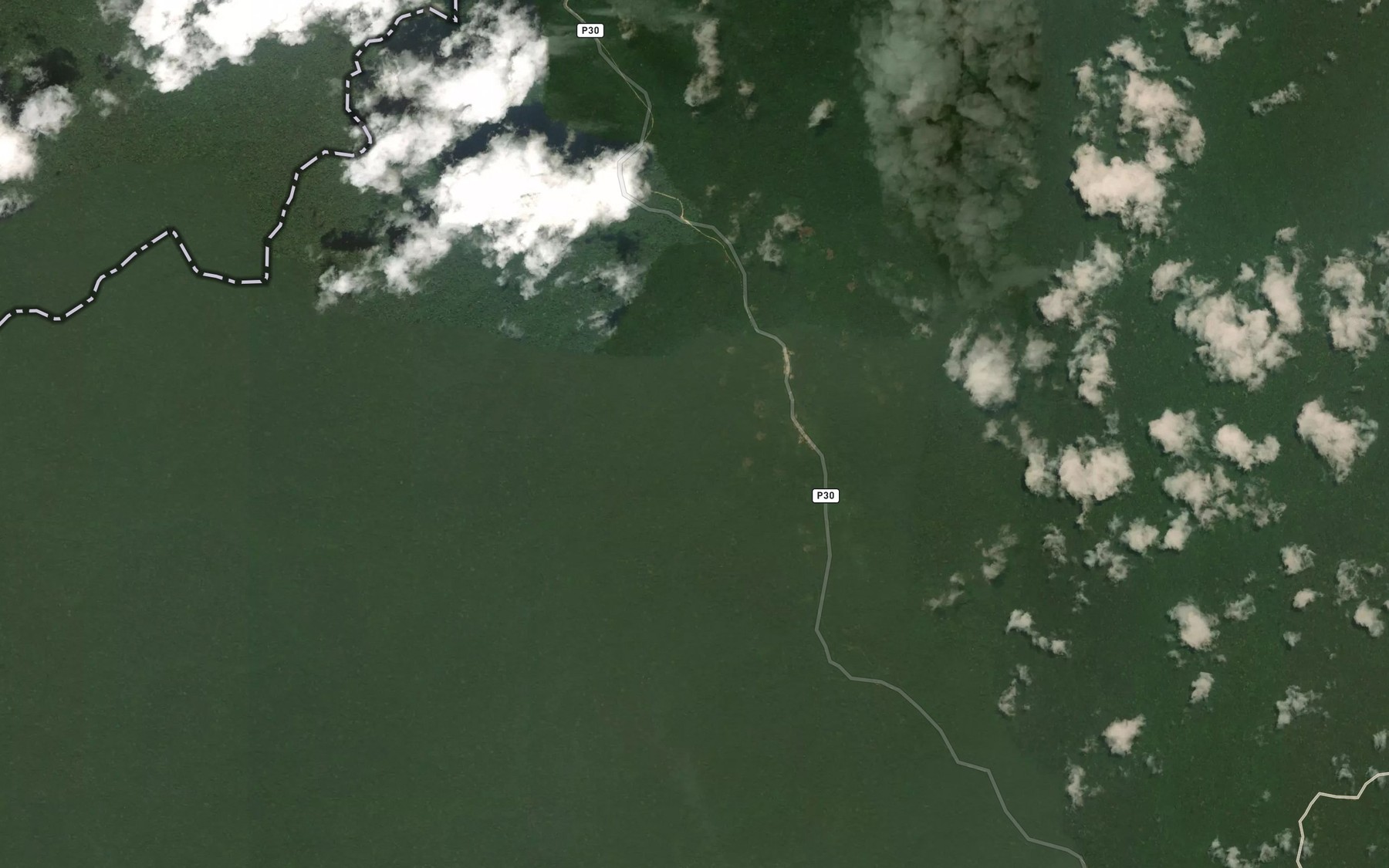 Satellite map of the Mandoukou