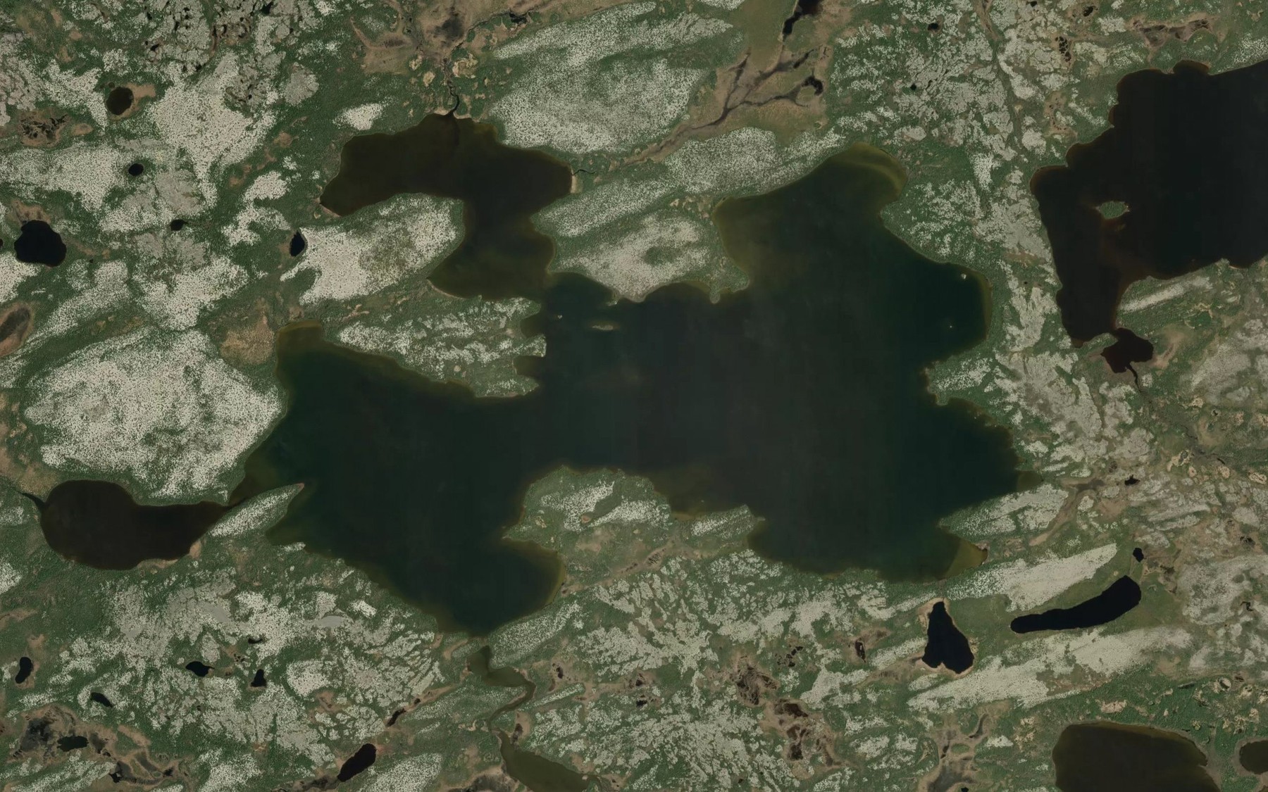Satellite map of the Lac Wawiyusis