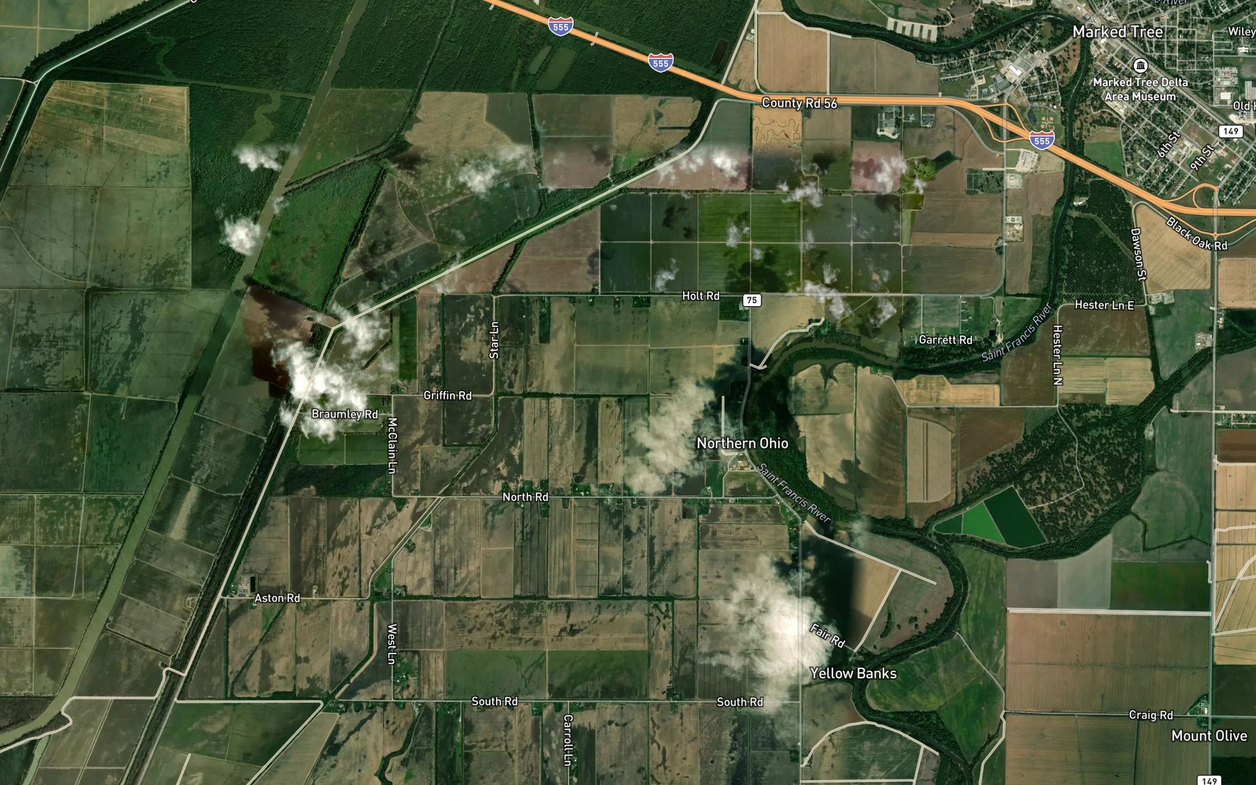 Satellite map of the Ditch Number 9