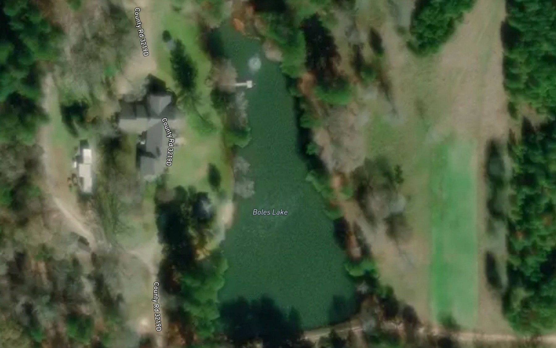 Satellite map of the Boles Lake