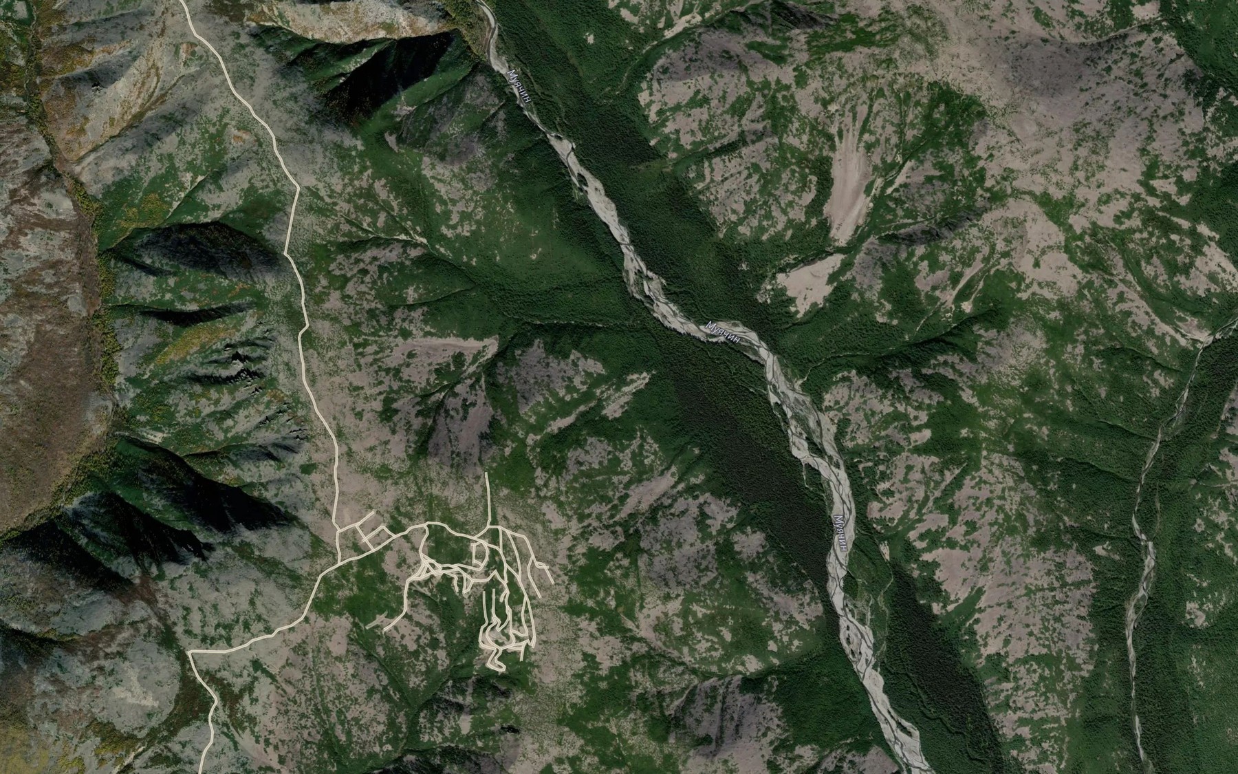 Satellite map of the Ikaron