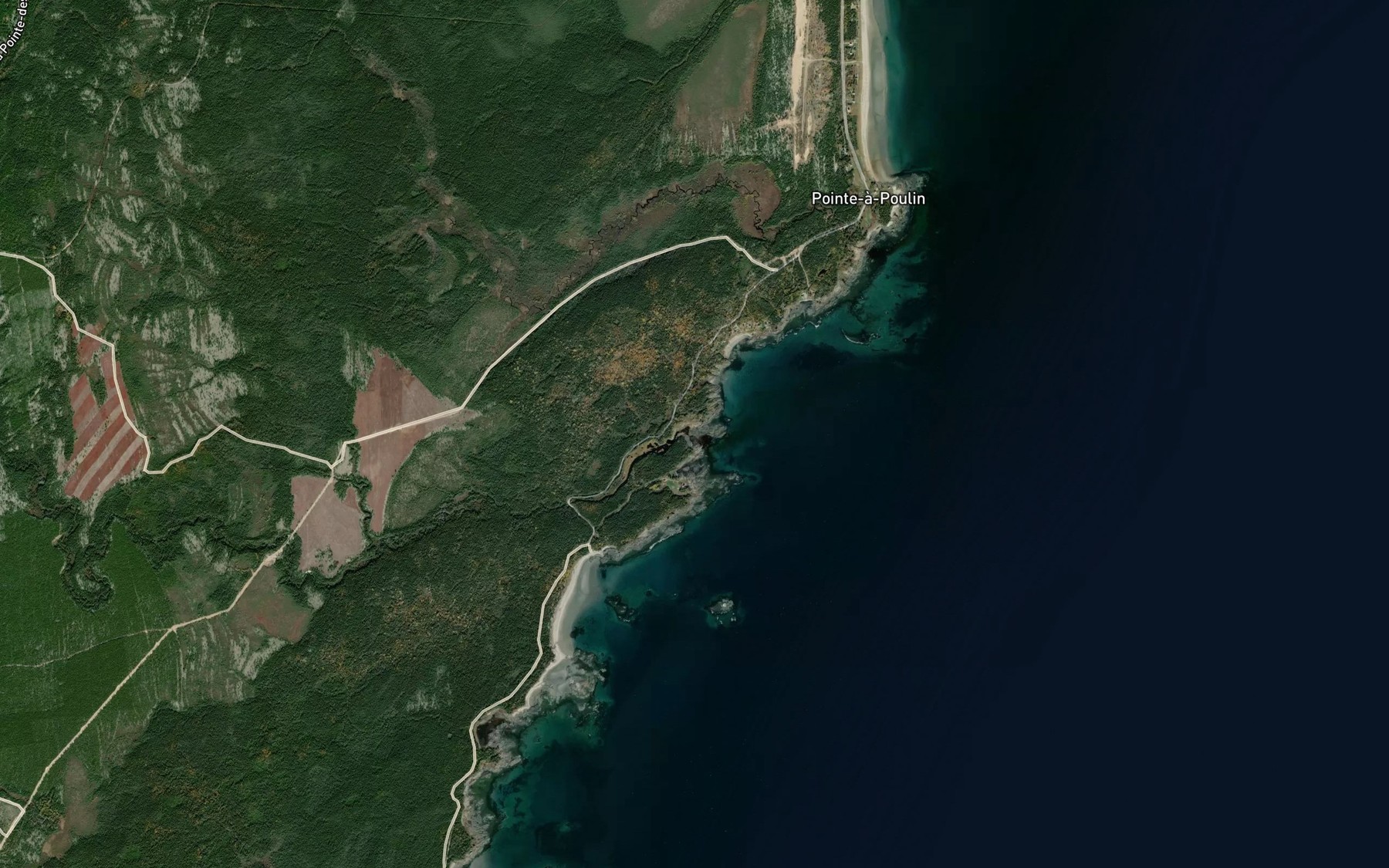 Satellite map of the Riviere a Labrie