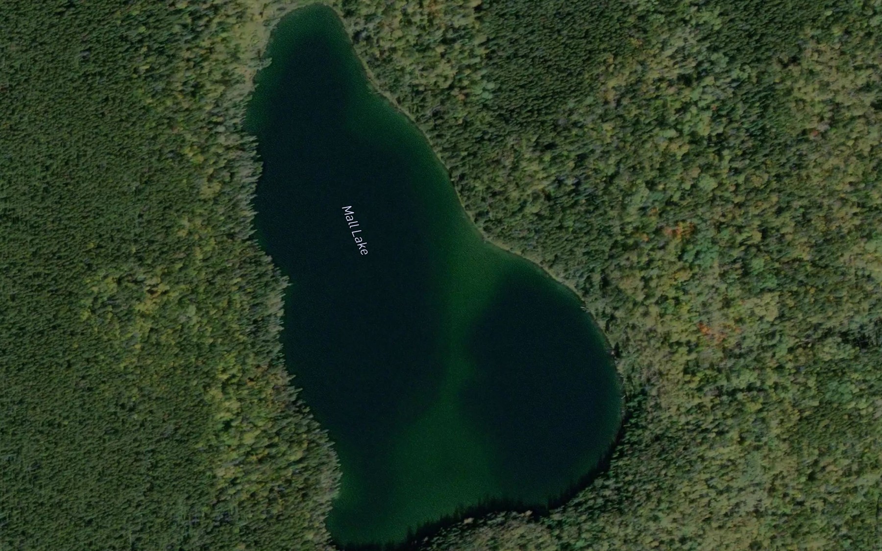 Satellite map of the Mall Lake