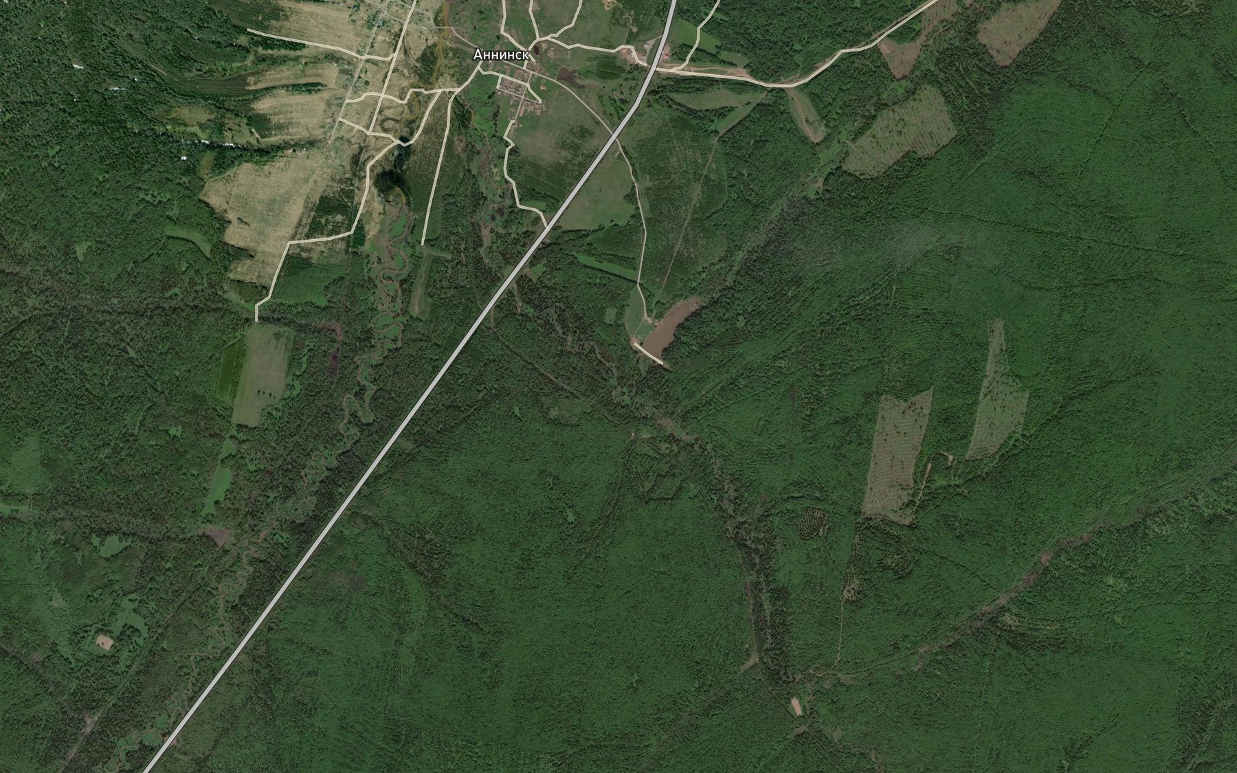 Satellite map of the Malaya Osinovka