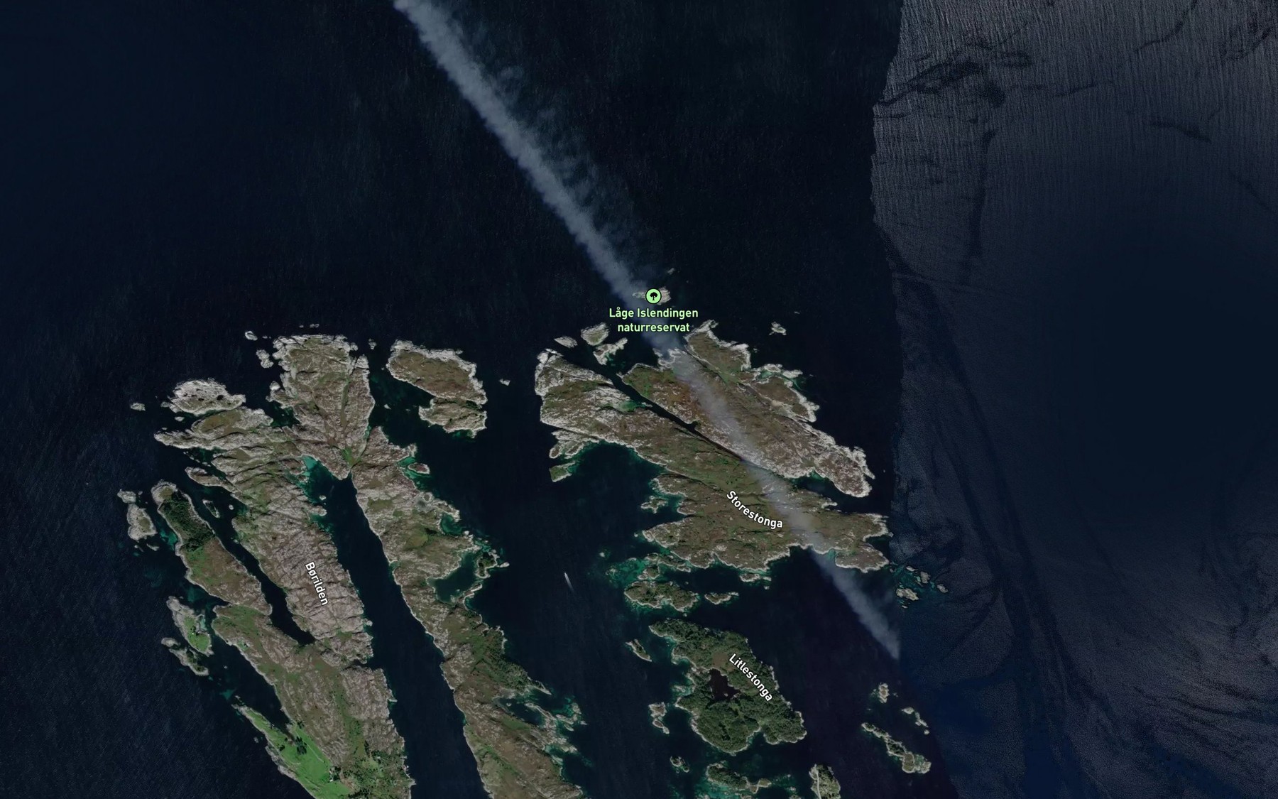 Satellite map of the Stongevagen