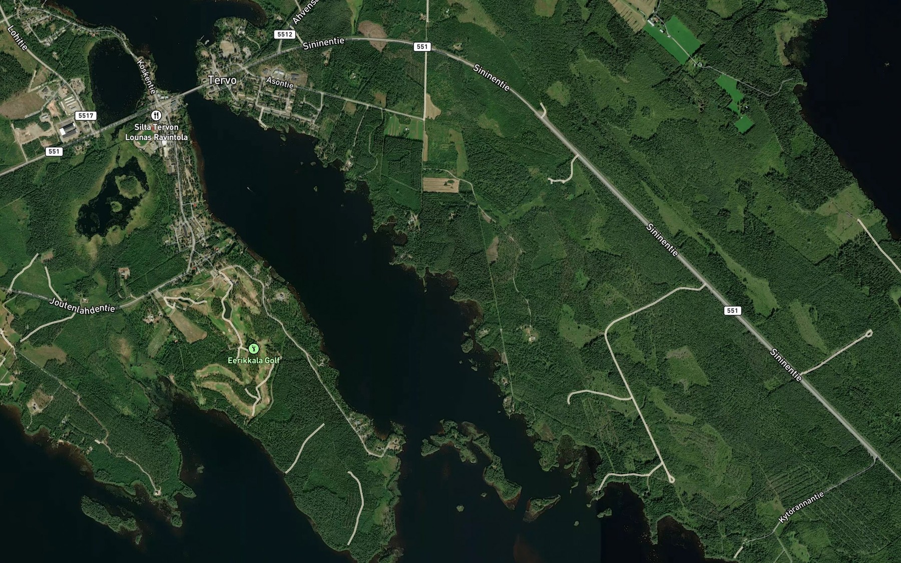Satellite map of the Sourunkaarre