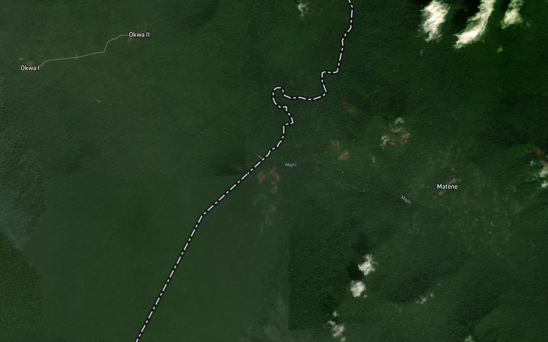 Satellite map of the Mapu