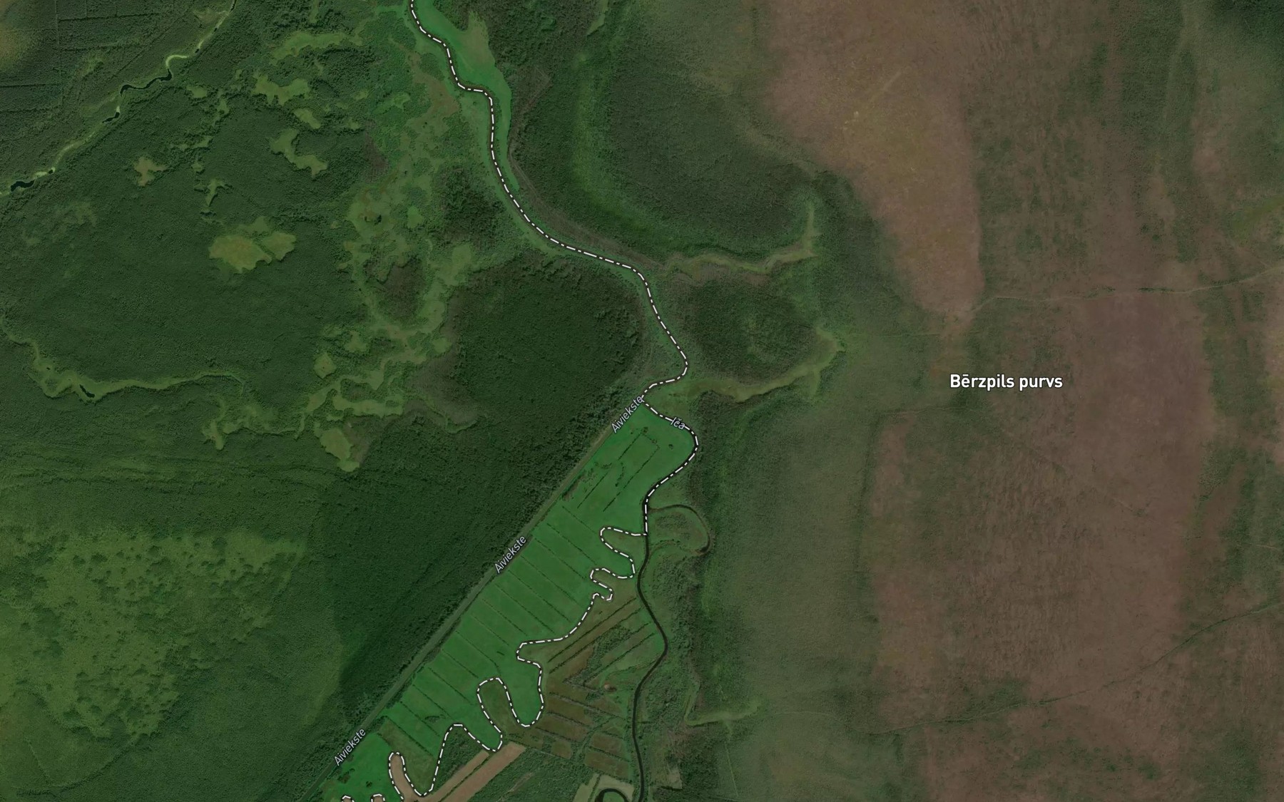 Satellite map of the Ica