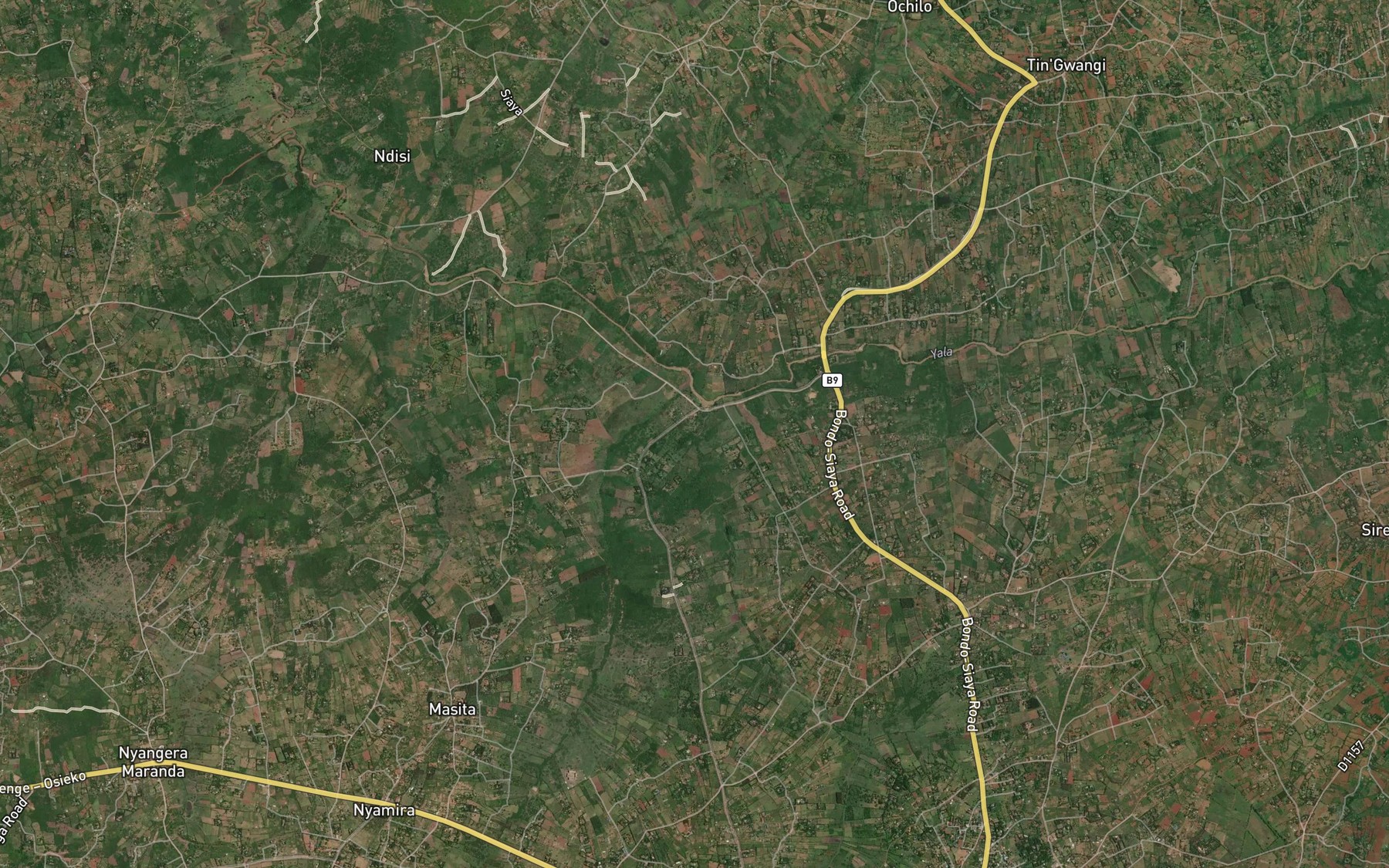 Satellite map of the Lillomo
