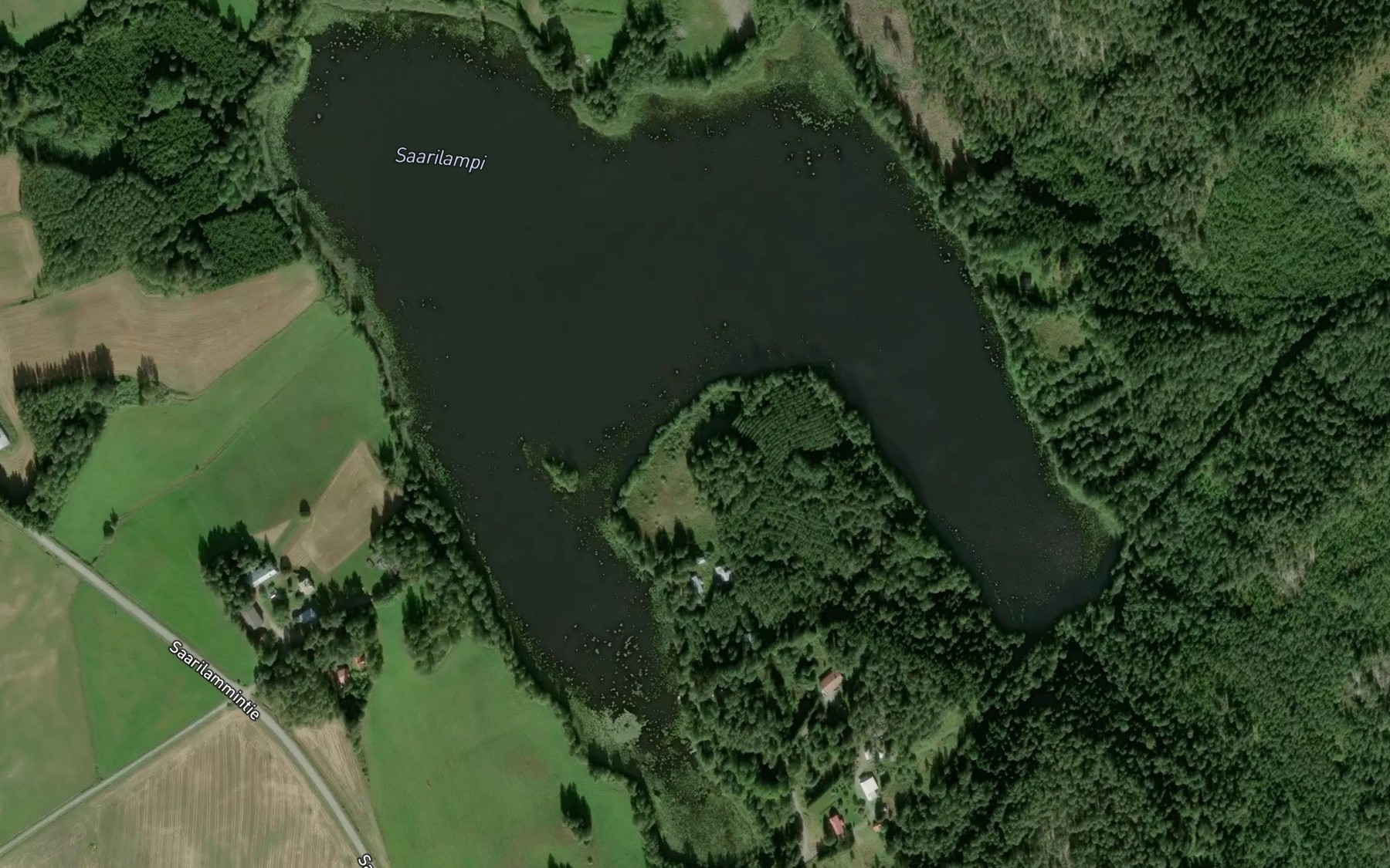 Satellite map of the Saarilampi