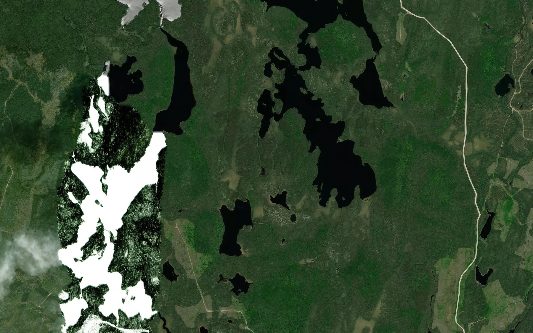 Satellite map of the Lac Isole