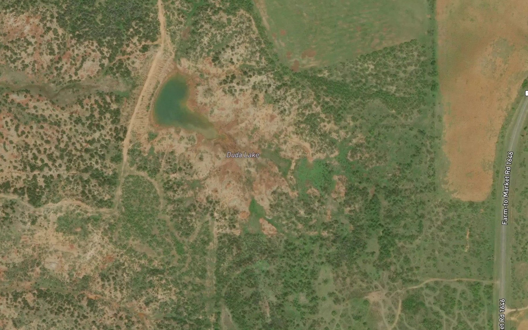 Satellite map of the Duda Lake