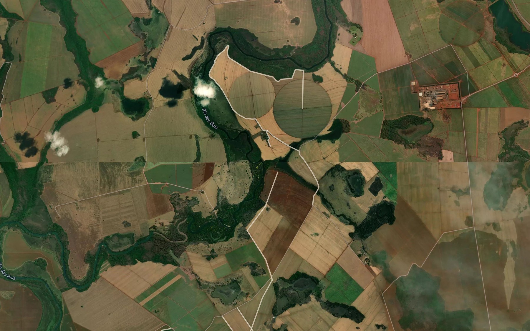Satellite map of the Corrego Fundo