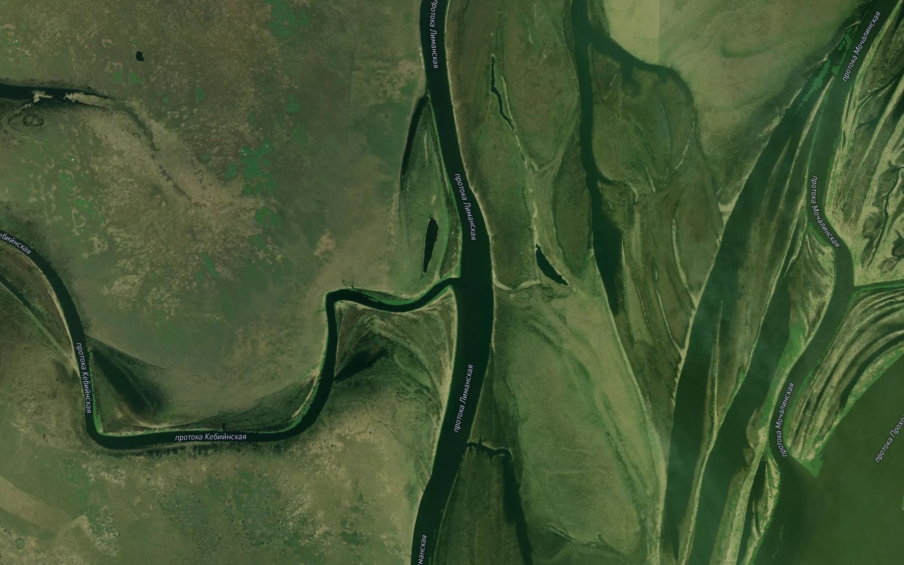 Satellite map of the Protoka Kebiynskaya