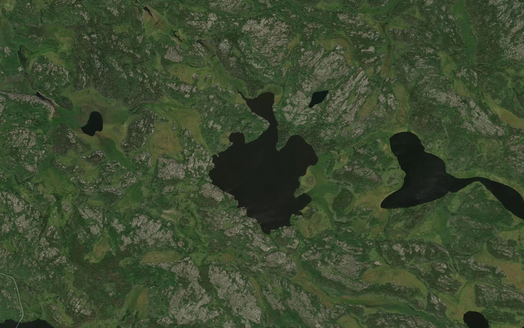 Satellite map of the Edward Smith Lake