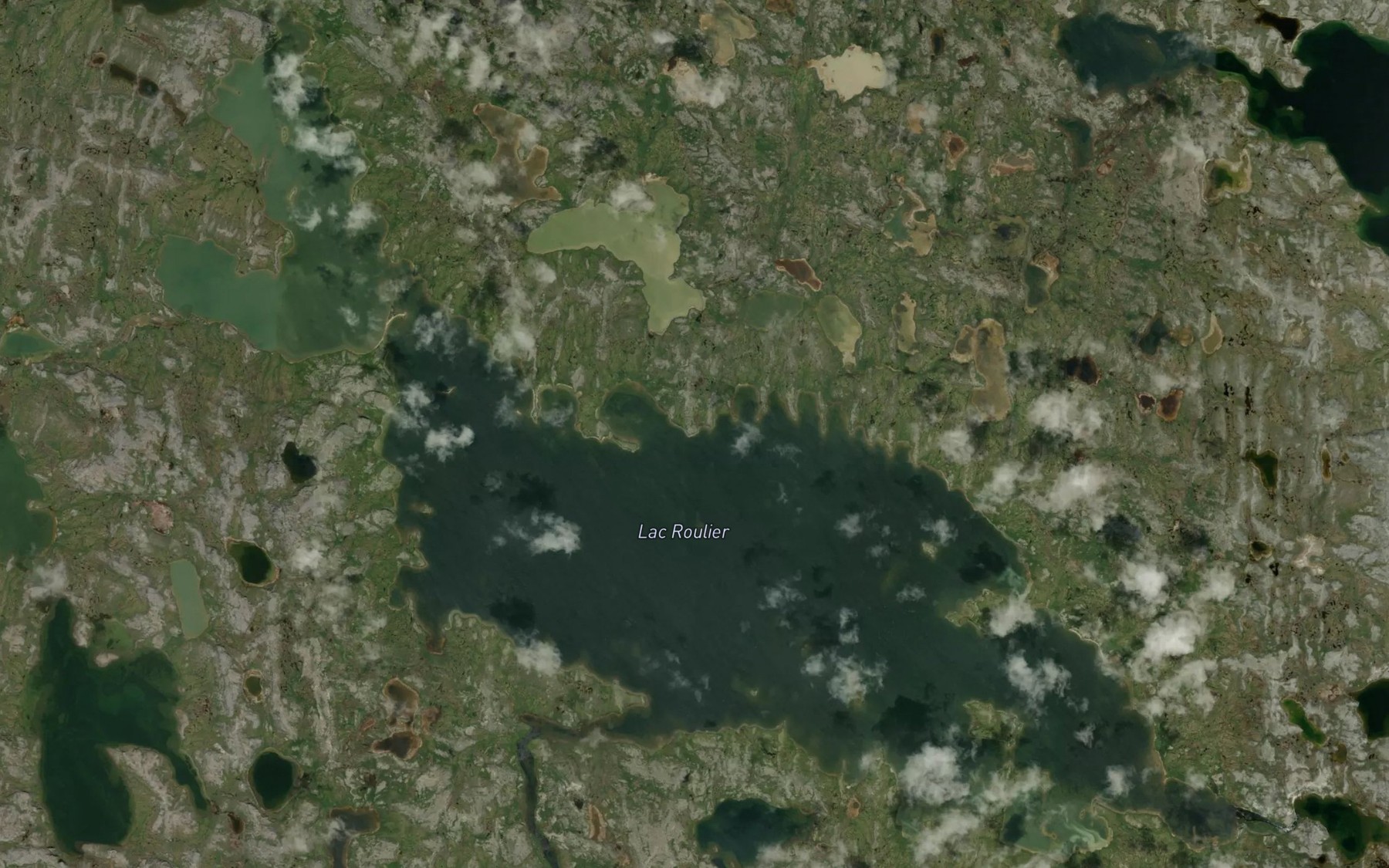 Satellite map of the Lac Roulier