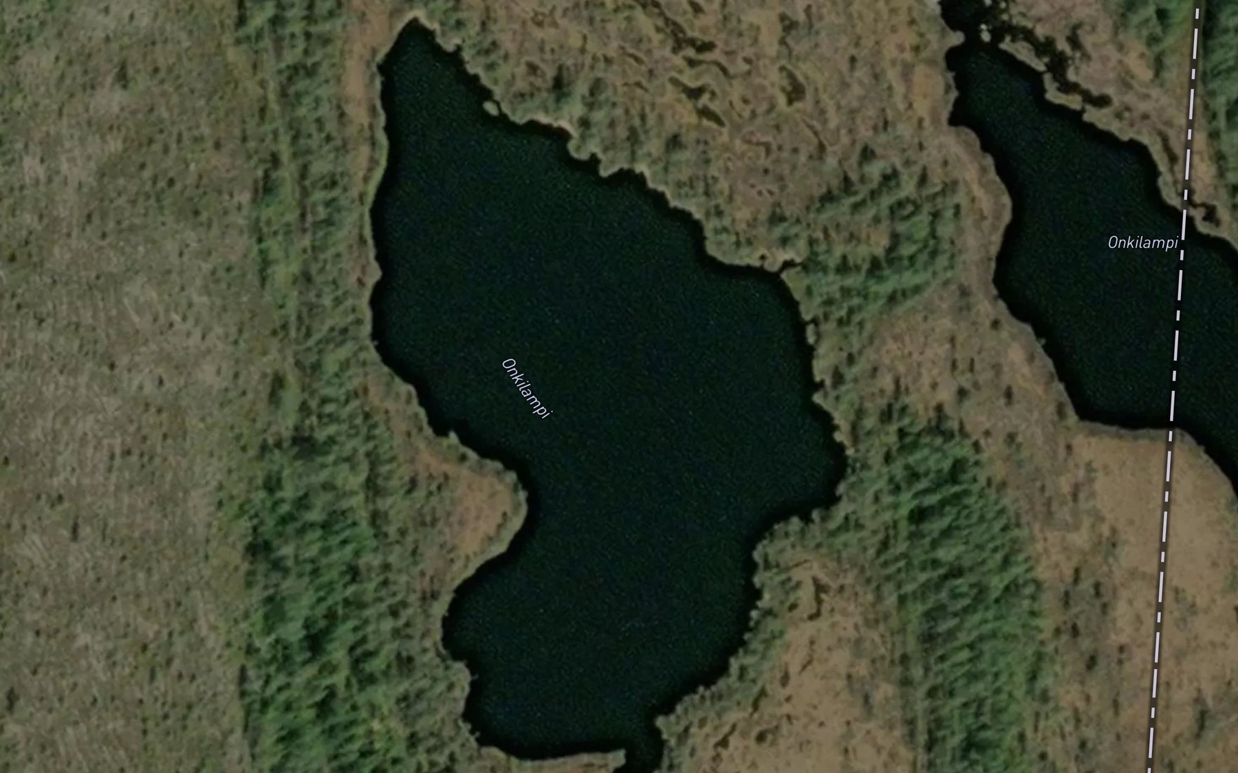 Satellite map of the Onkilammit