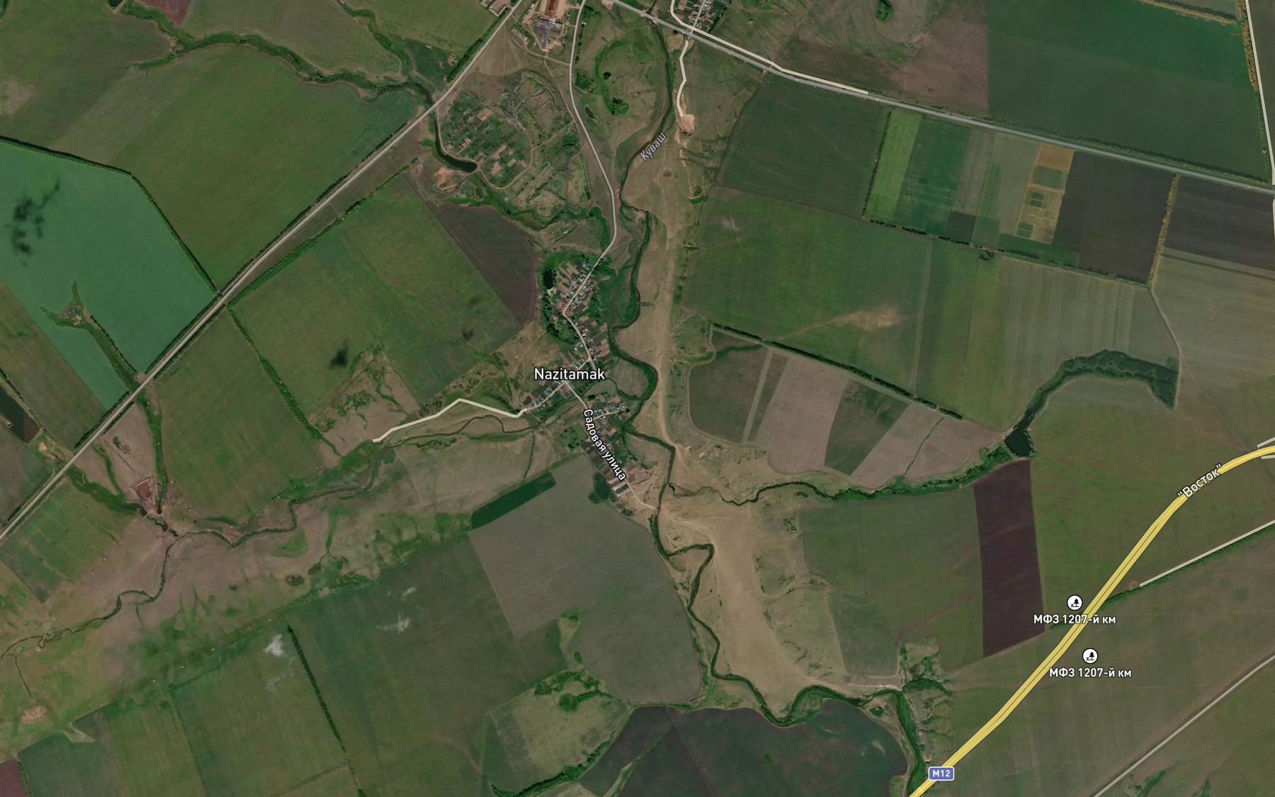 Satellite map of the Nazi