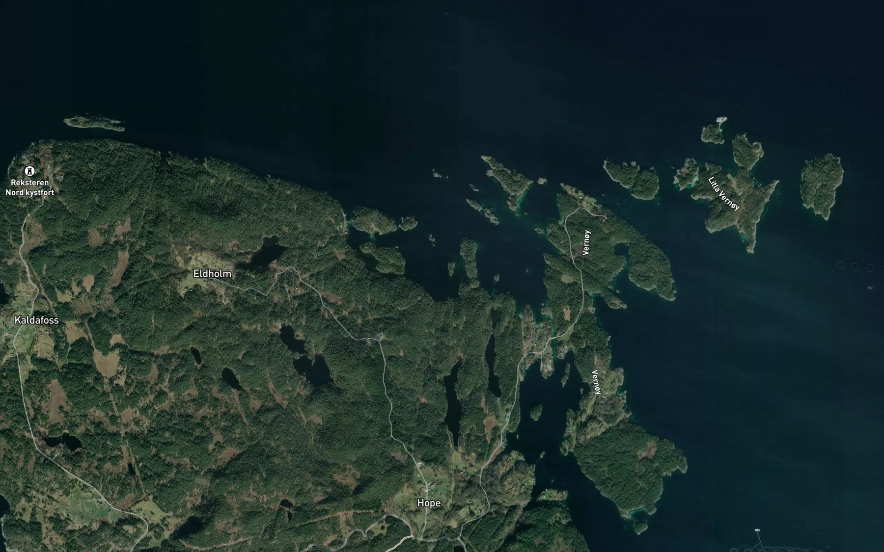Satellite map of the Kvernvika