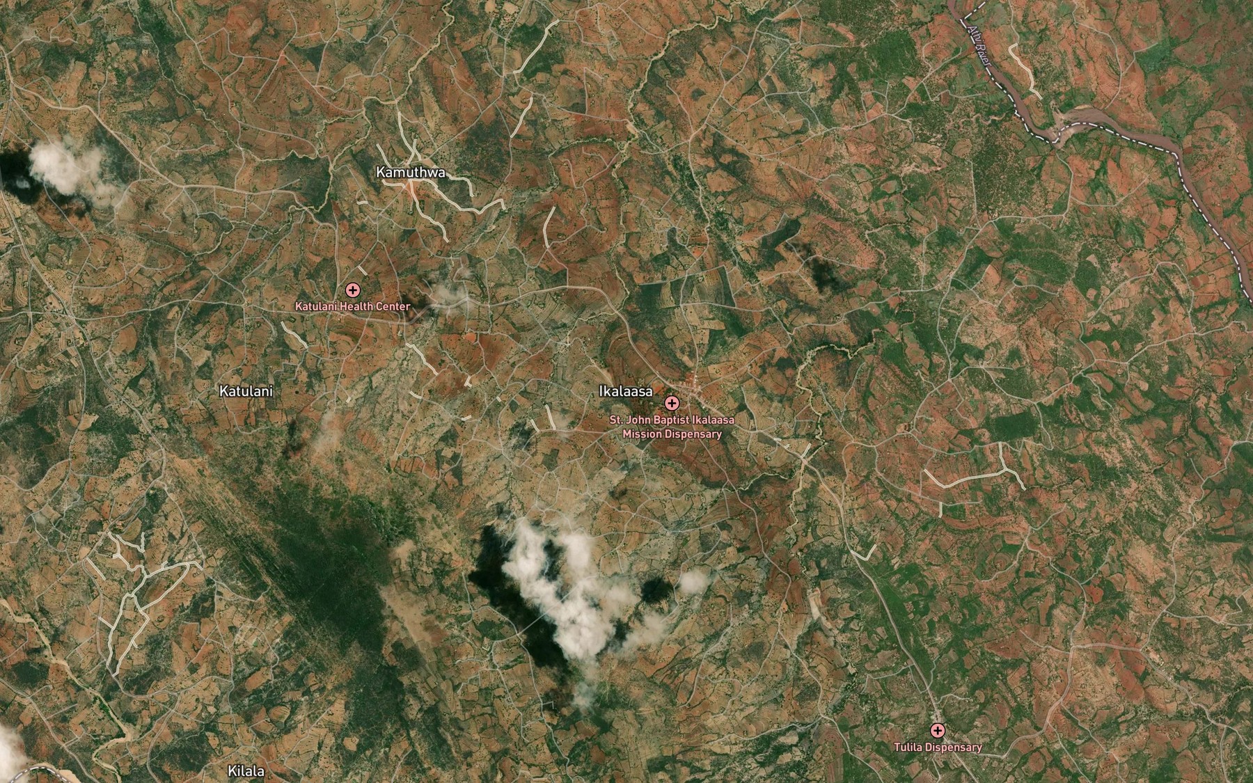 Satellite map of the Ikalaasa