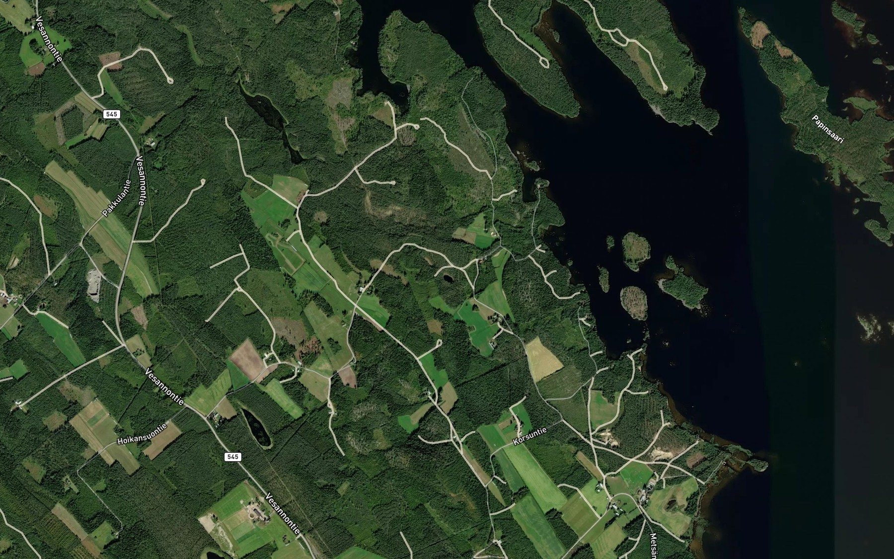 Satellite map of the Kiukoolampi