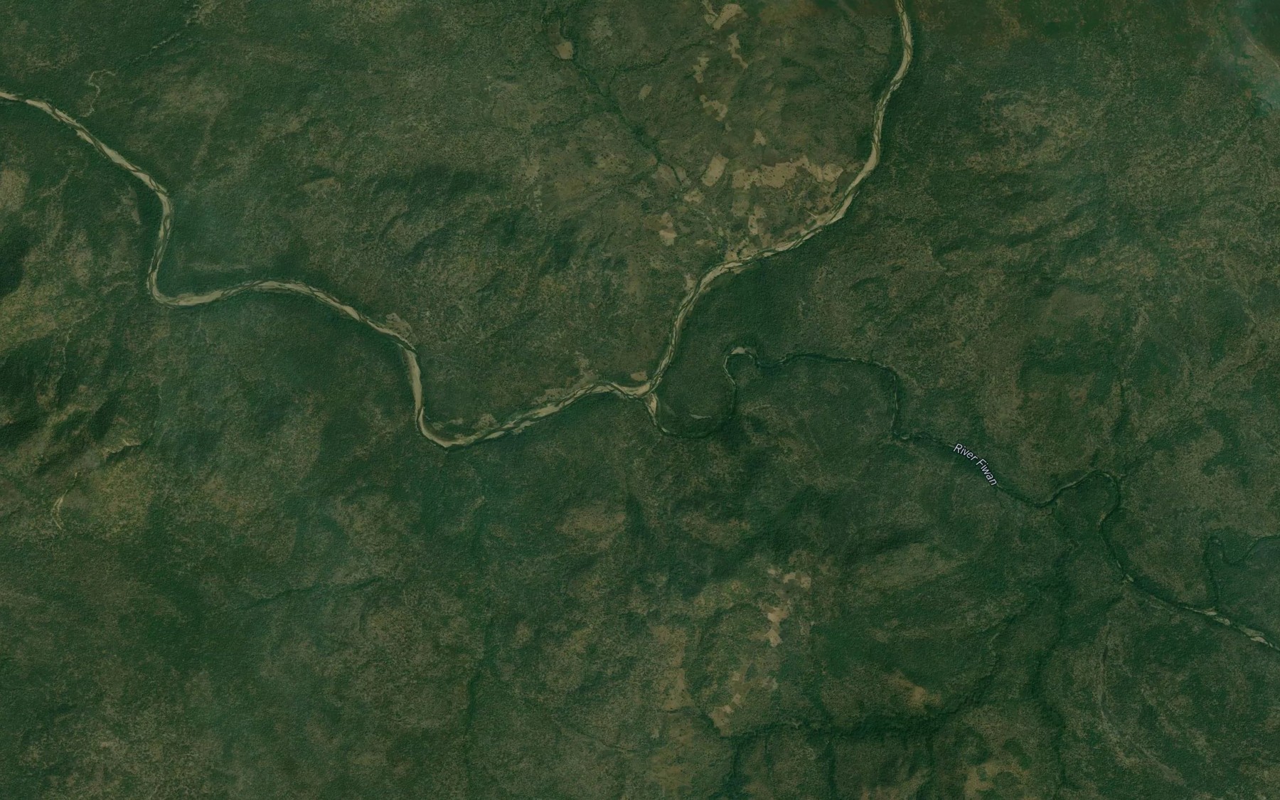 Satellite map of the River Fiwan
