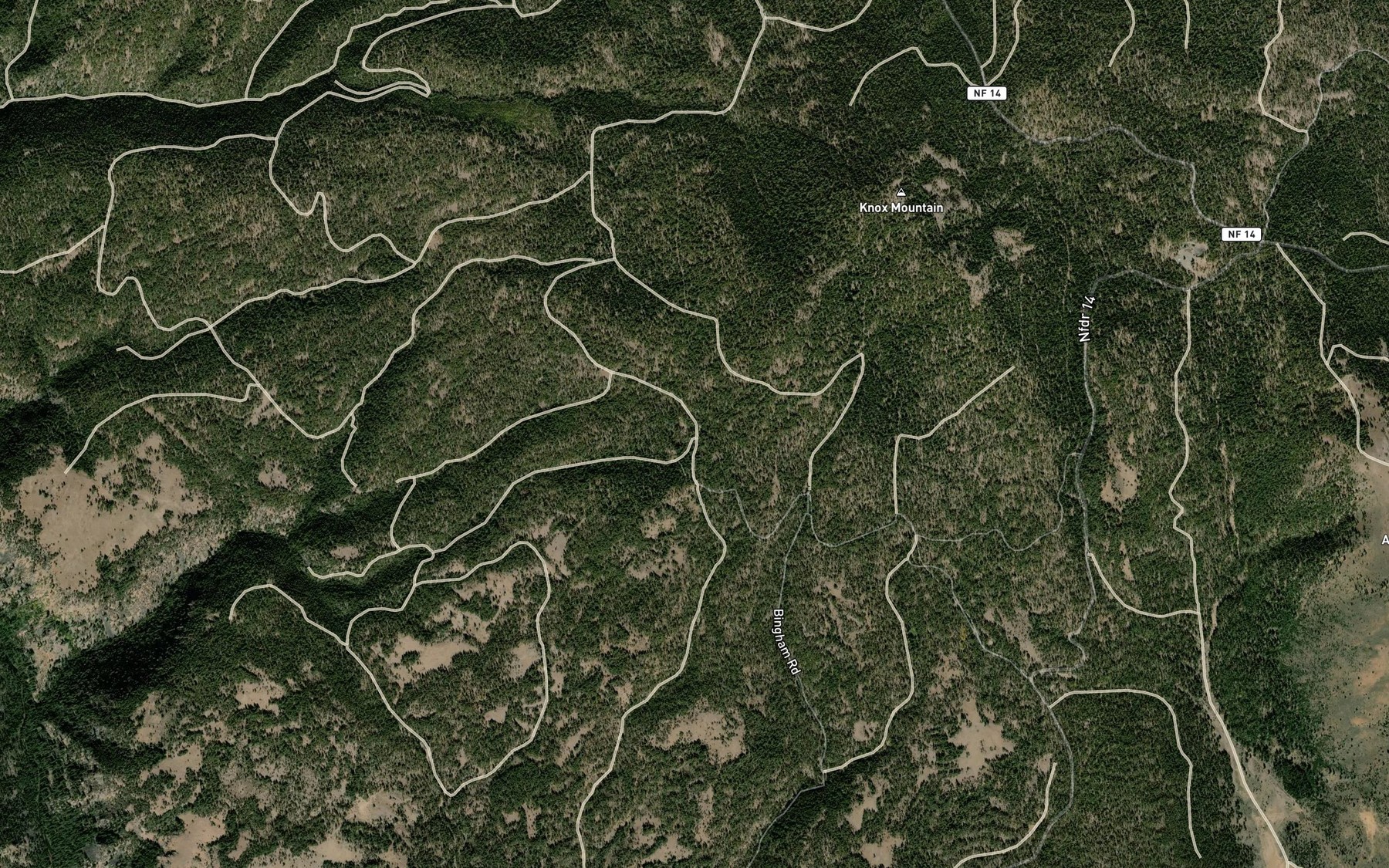 Satellite map of the Westfall Spring