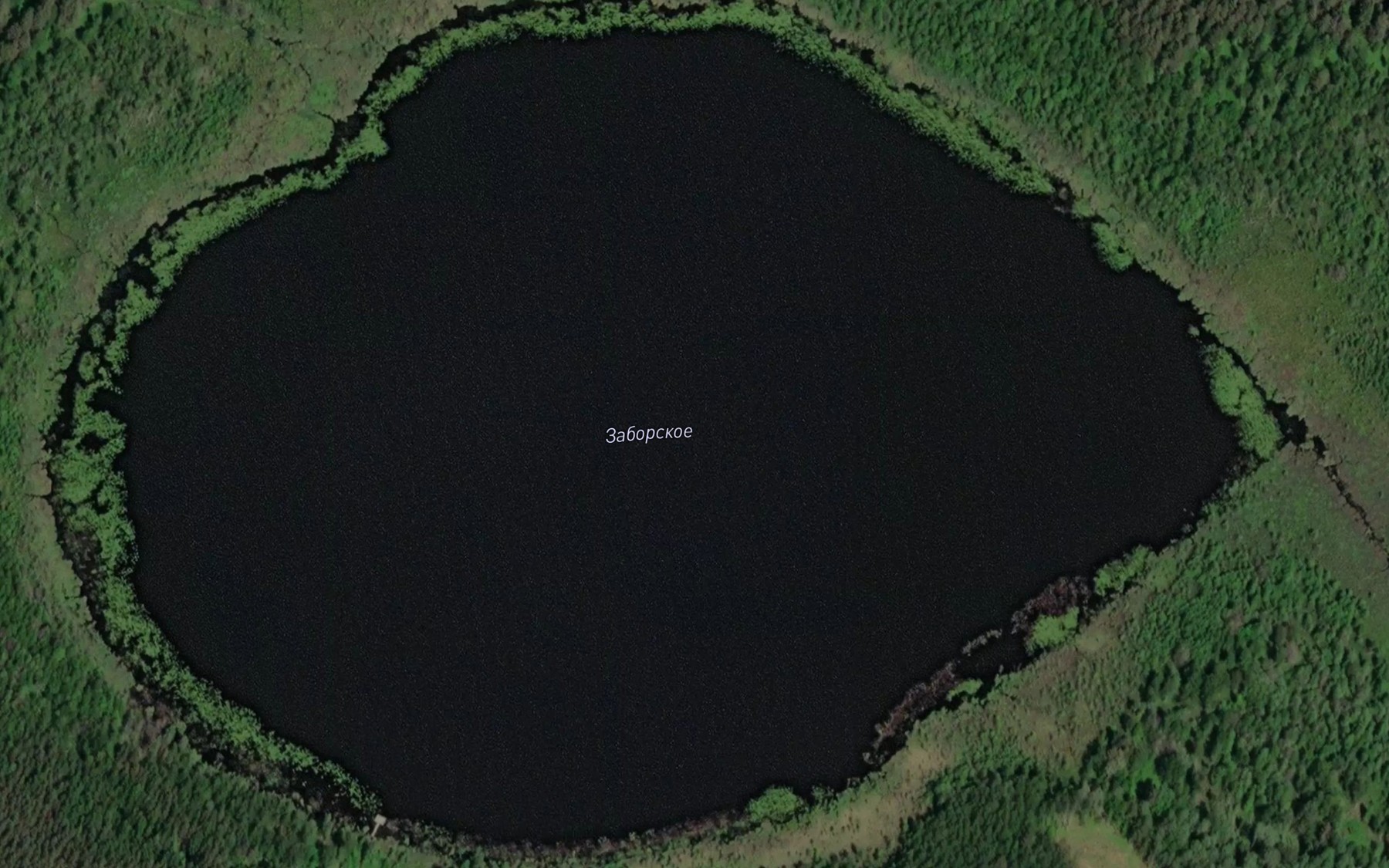 Satellite map of the Ozero Zaborskoye