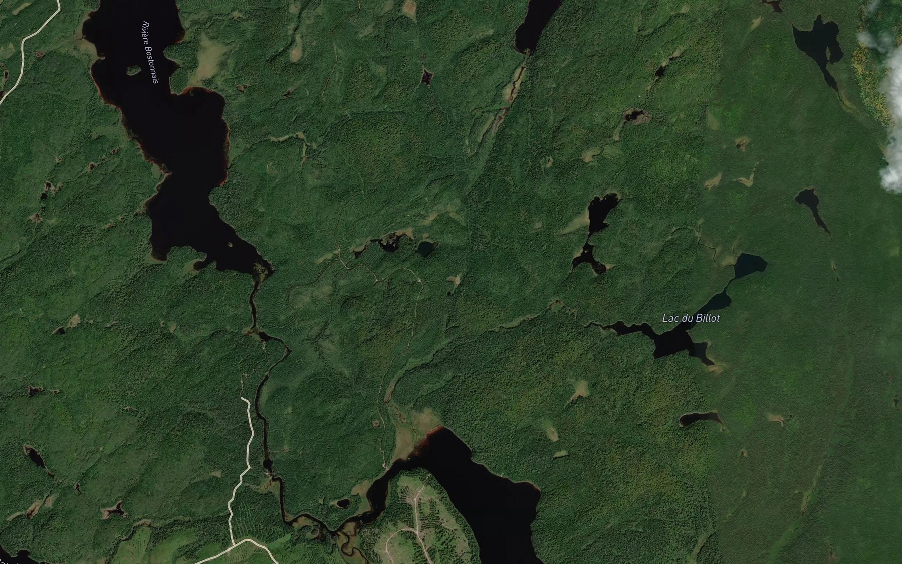 Satellite map of the Lac Nere