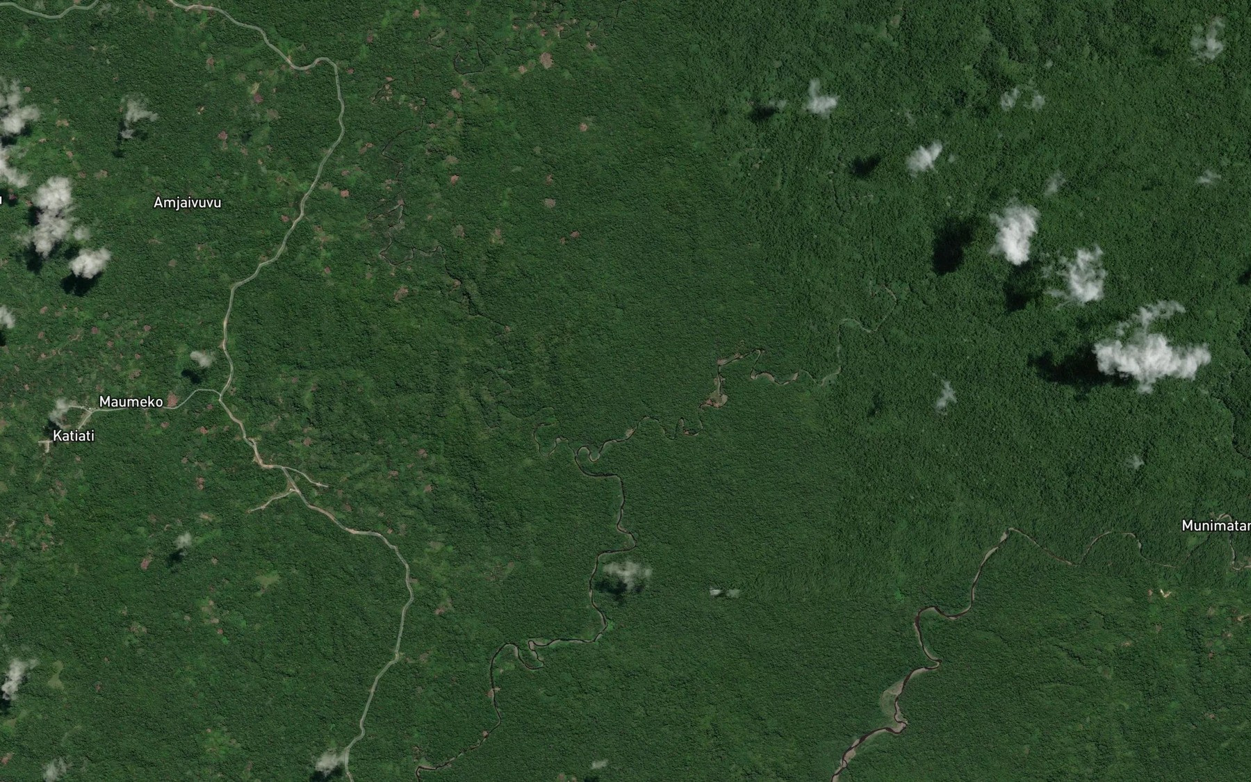 Satellite map of the Sungena Creek
